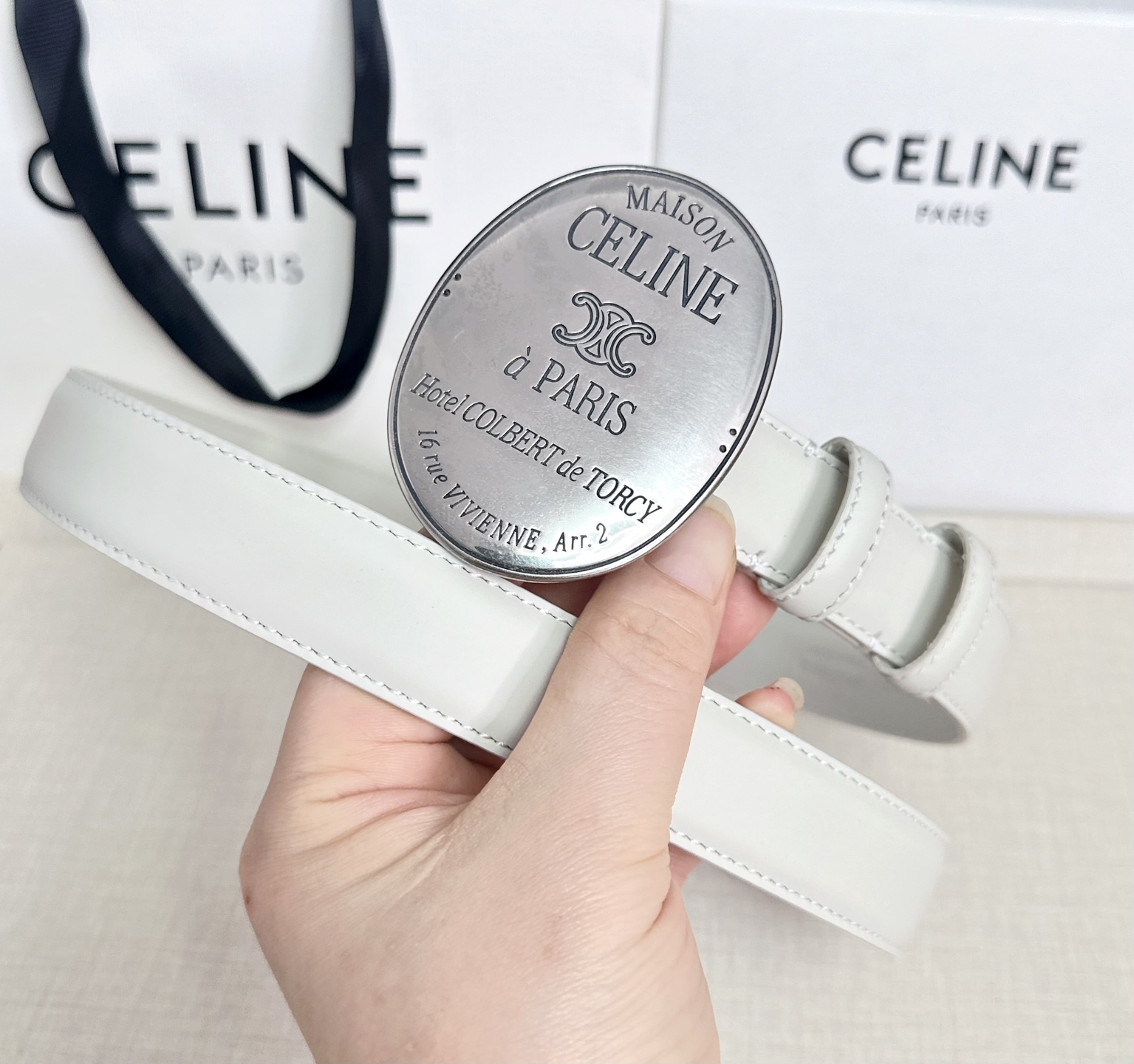 💥💥💥新款2.5cm赛琳大版型腰带，头层牛皮，长度：75.80.85.90.95.100.105.欧，铜