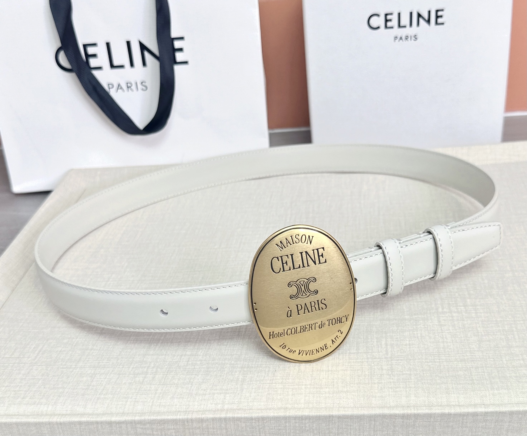 💥💥💥新款2.5cm赛琳大版型腰带，头层牛皮，长度：75.80.85.90.95.100.105.欧，铜