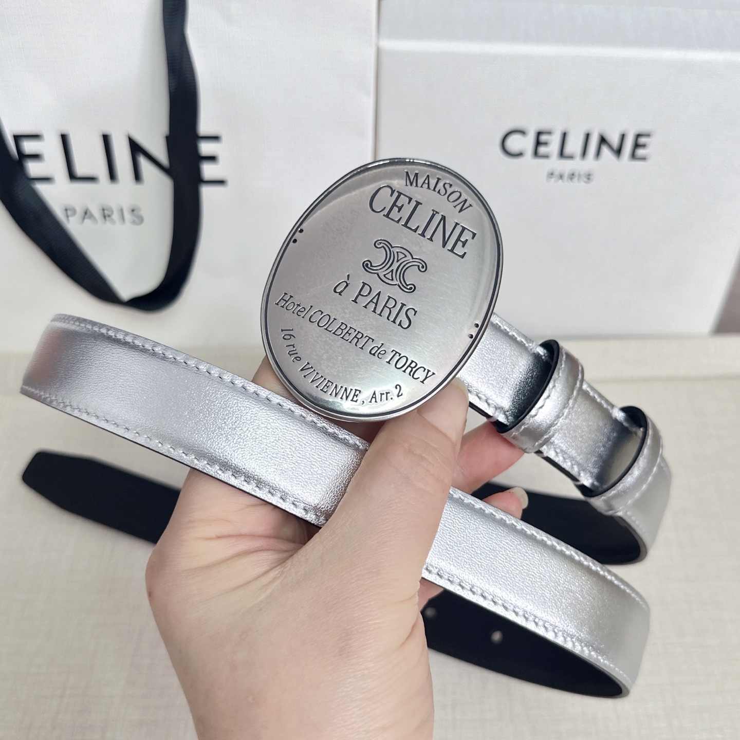 💥💥💥新款2.5cm赛琳大版型腰带，头层牛皮，长度：75.80.85.90.95.100.105.欧，铜