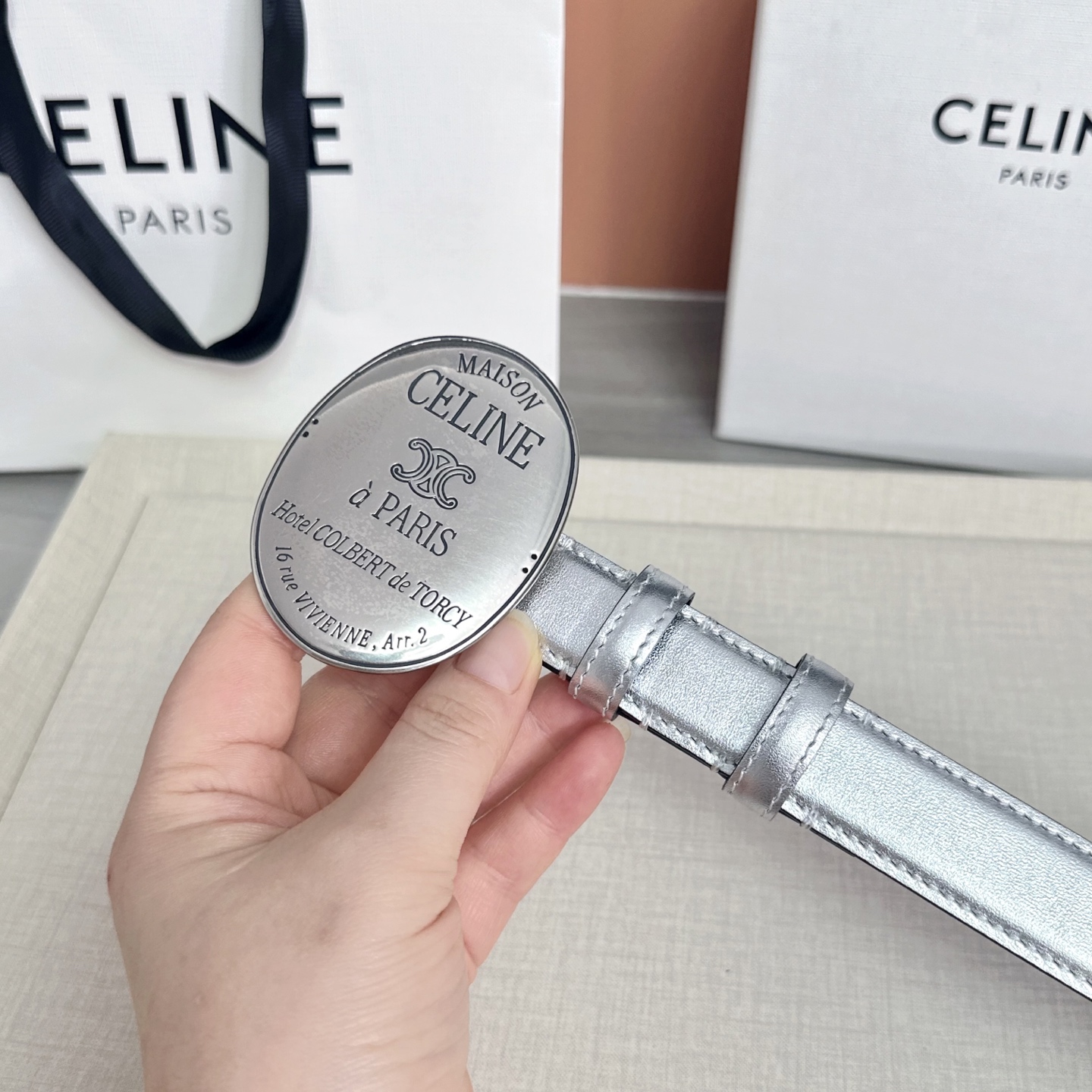 💥💥💥新款2.5cm赛琳大版型腰带，头层牛皮，长度：75.80.85.90.95.100.105.欧，铜