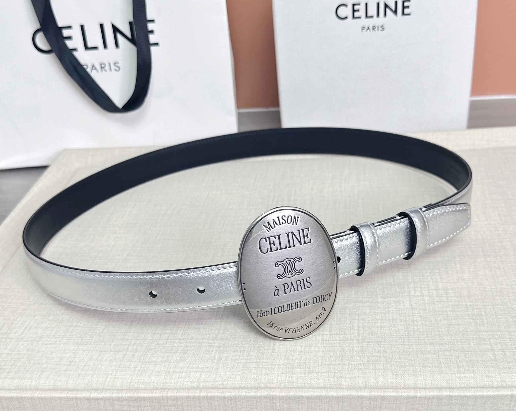 💥💥💥新款2.5cm赛琳大版型腰带，头层牛皮，长度：75.80.85.90.95.100.105.欧，铜