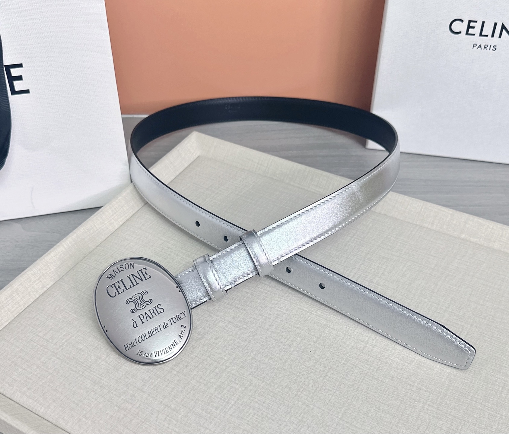 💥💥💥新款2.5cm赛琳大版型腰带，头层牛皮，长度：75.80.85.90.95.100.105.欧，铜