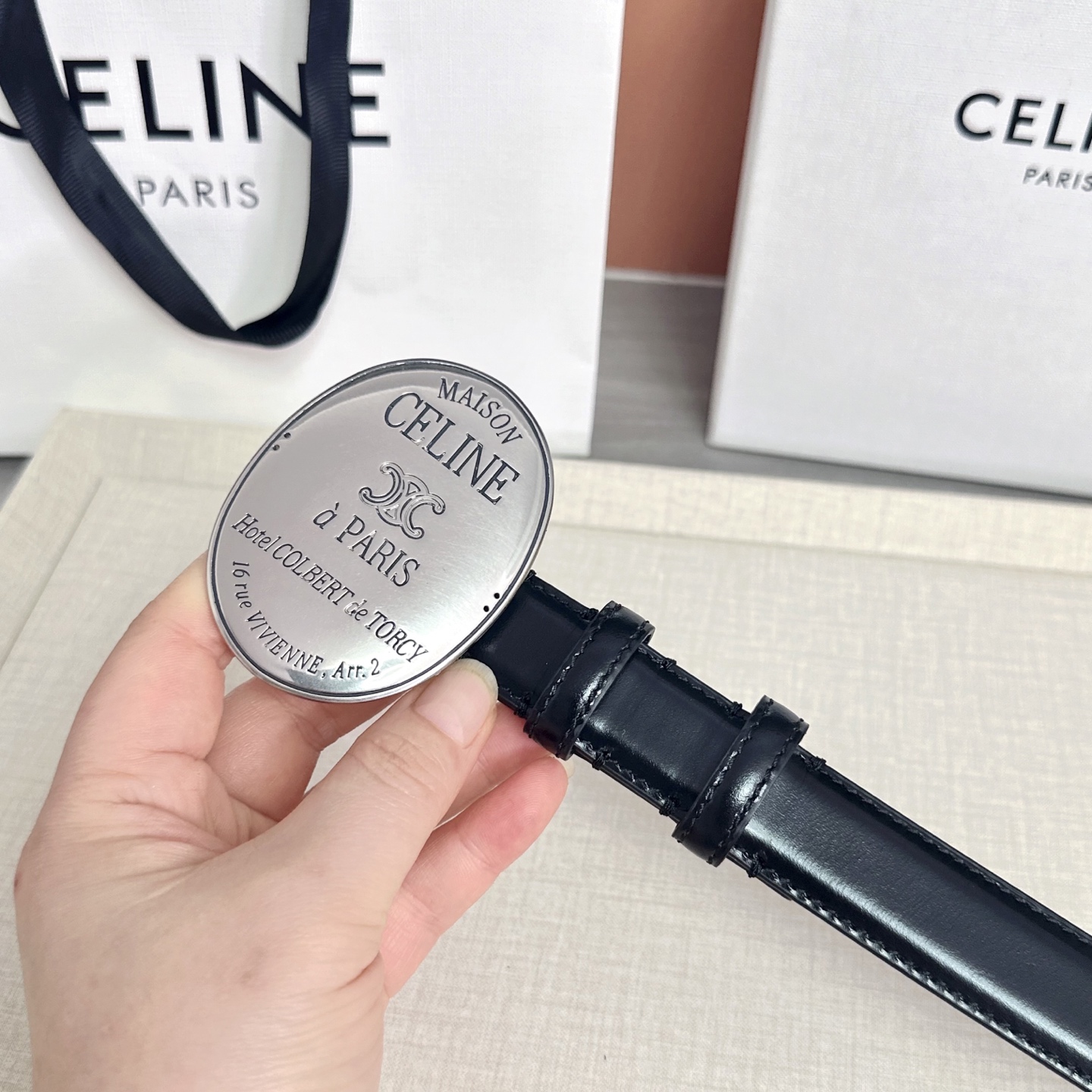 💥💥💥新款2.5cm赛琳大版型腰带，头层牛皮，长度：75.80.85.90.95.100.105.欧，铜