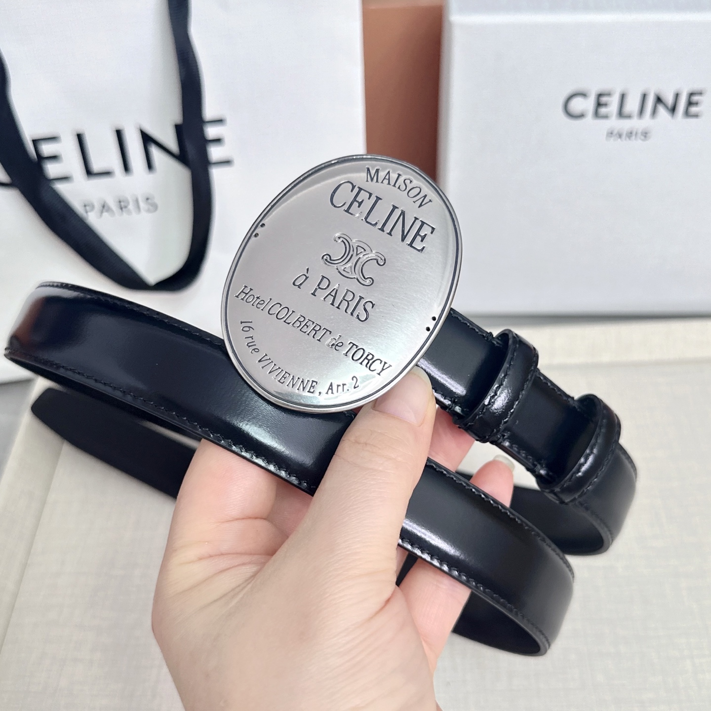 💥💥💥新款2.5cm赛琳大版型腰带，头层牛皮，长度：75.80.85.90.95.100.105.欧，铜