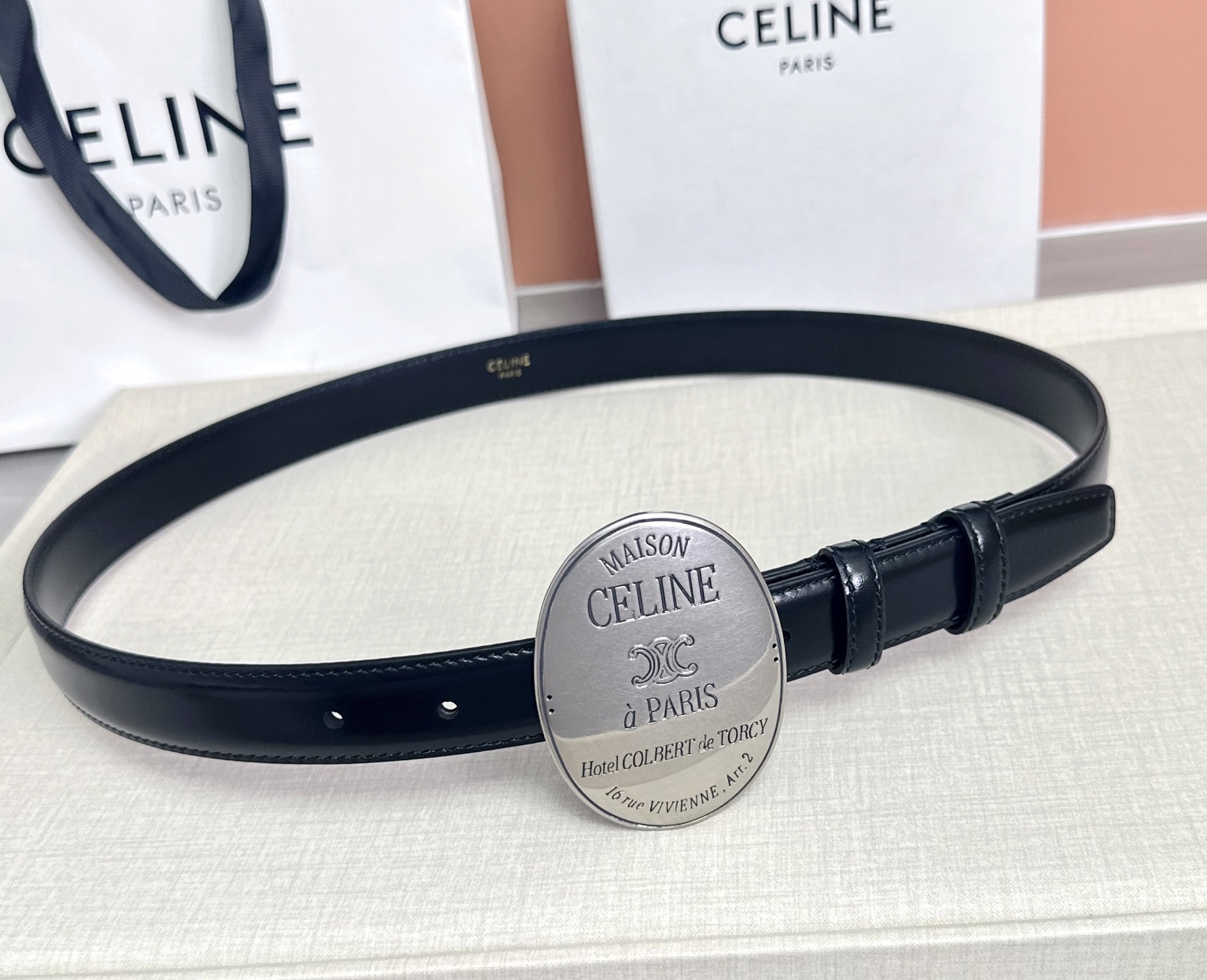 💥💥💥新款2.5cm赛琳大版型腰带，头层牛皮，长度：75.80.85.90.95.100.105.欧，铜