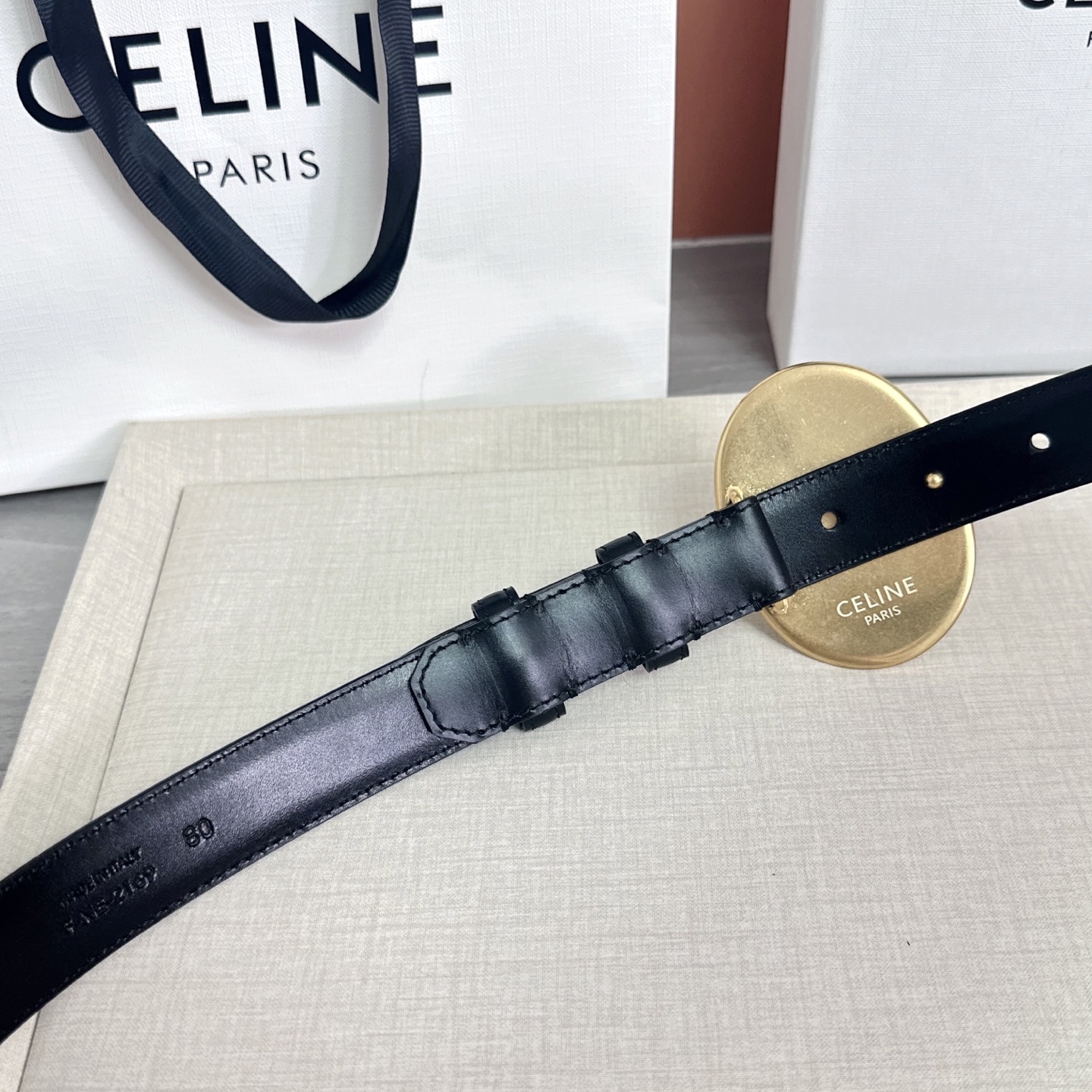 💥💥💥新款2.5cm赛琳大版型腰带，头层牛皮，长度：75.80.85.90.95.100.105.欧，铜