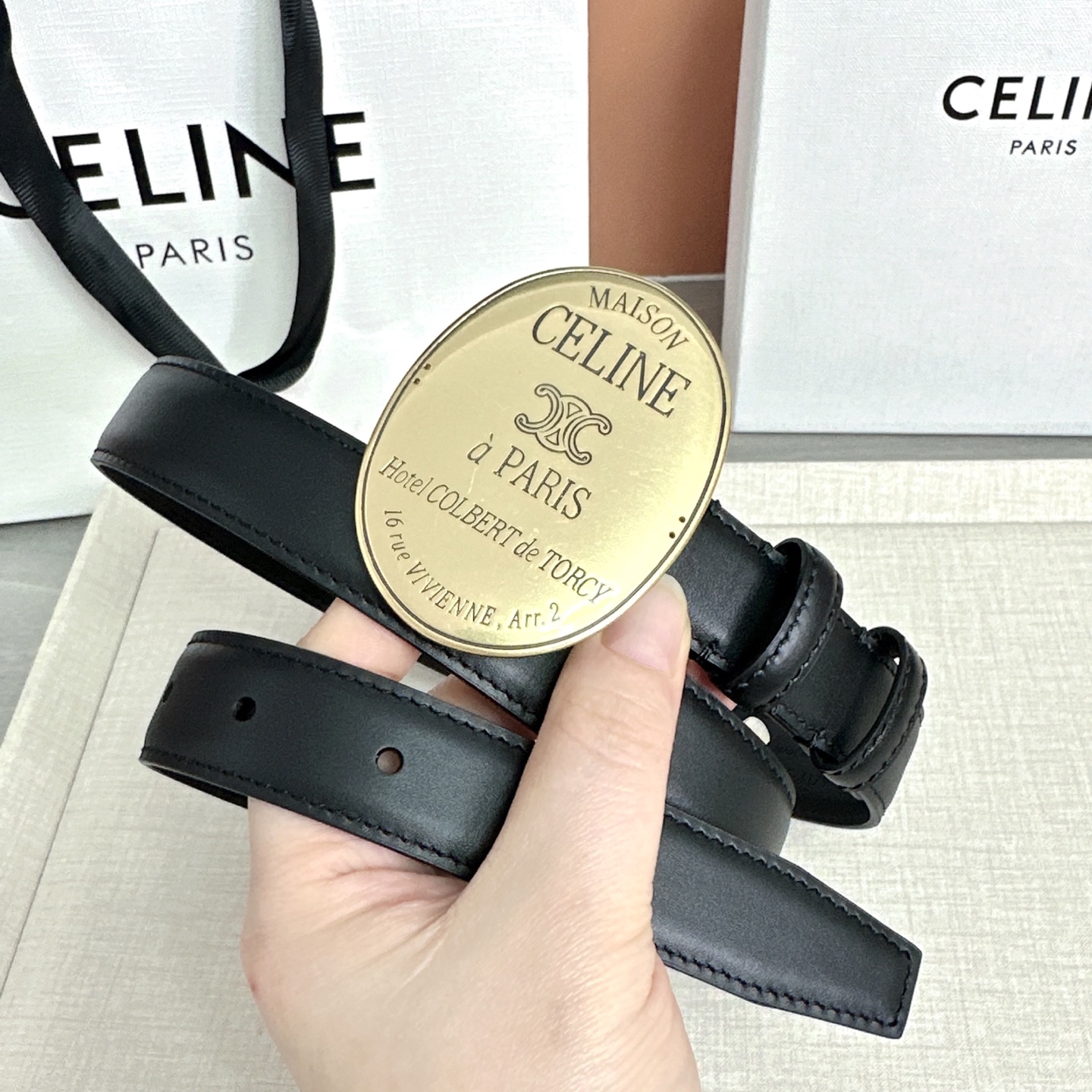 💥💥💥新款2.5cm赛琳大版型腰带，头层牛皮，长度：75.80.85.90.95.100.105.欧，铜