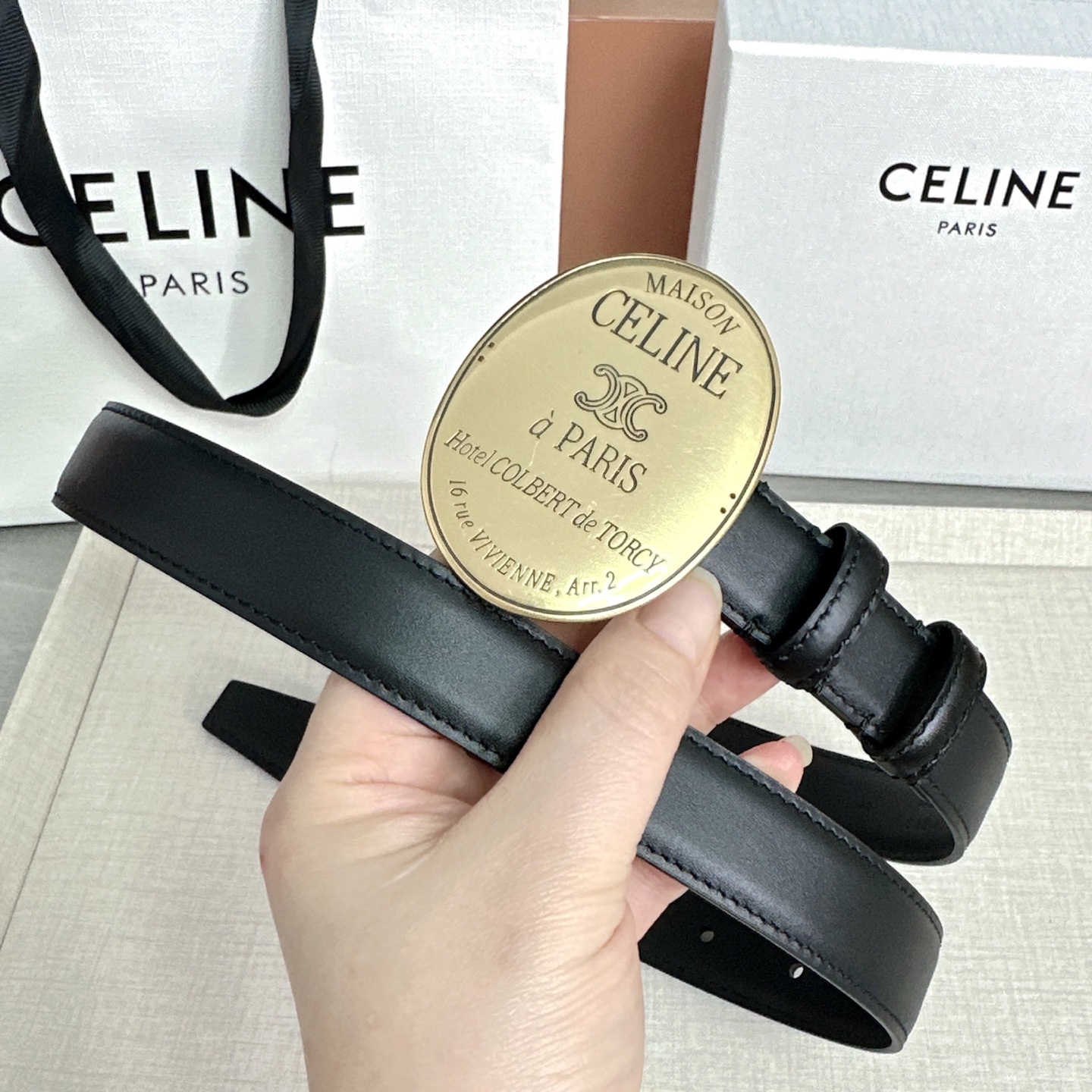 💥💥💥新款2.5cm赛琳大版型腰带，头层牛皮，长度：75.80.85.90.95.100.105.欧，铜