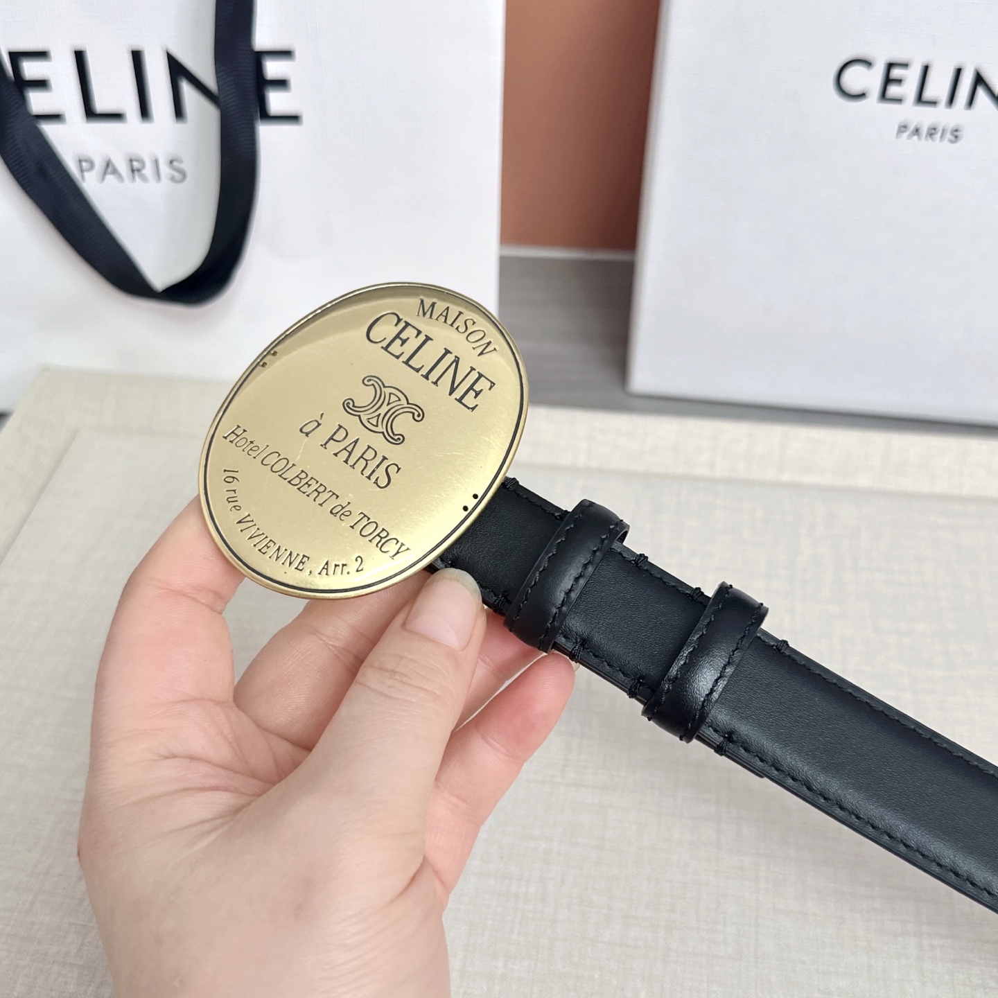 💥💥💥新款2.5cm赛琳大版型腰带，头层牛皮，长度：75.80.85.90.95.100.105.欧，铜