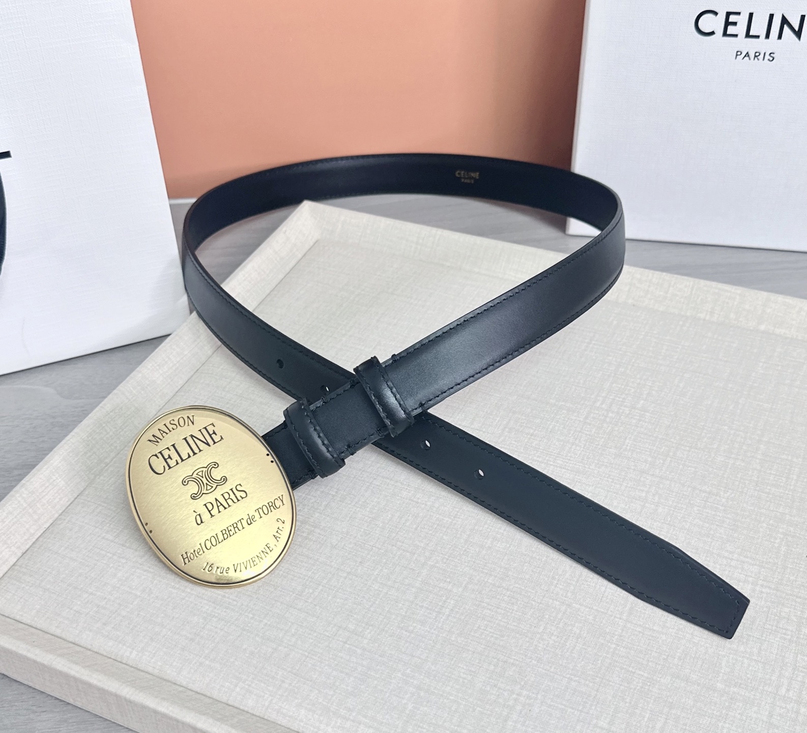 💥💥💥新款2.5cm赛琳大版型腰带，头层牛皮，长度：75.80.85.90.95.100.105.欧，铜