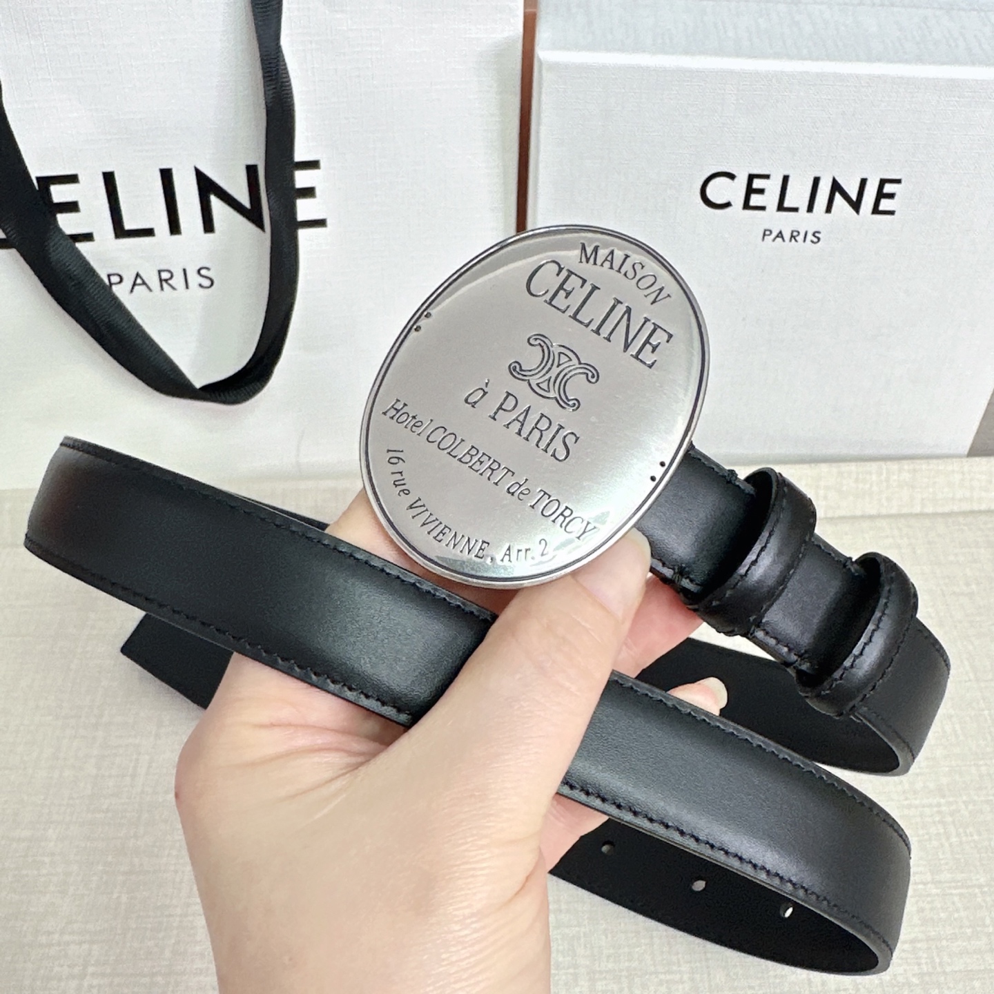 💥💥💥新款2.5cm赛琳大版型腰带，头层牛皮，长度：75.80.85.90.95.100.105.欧，铜