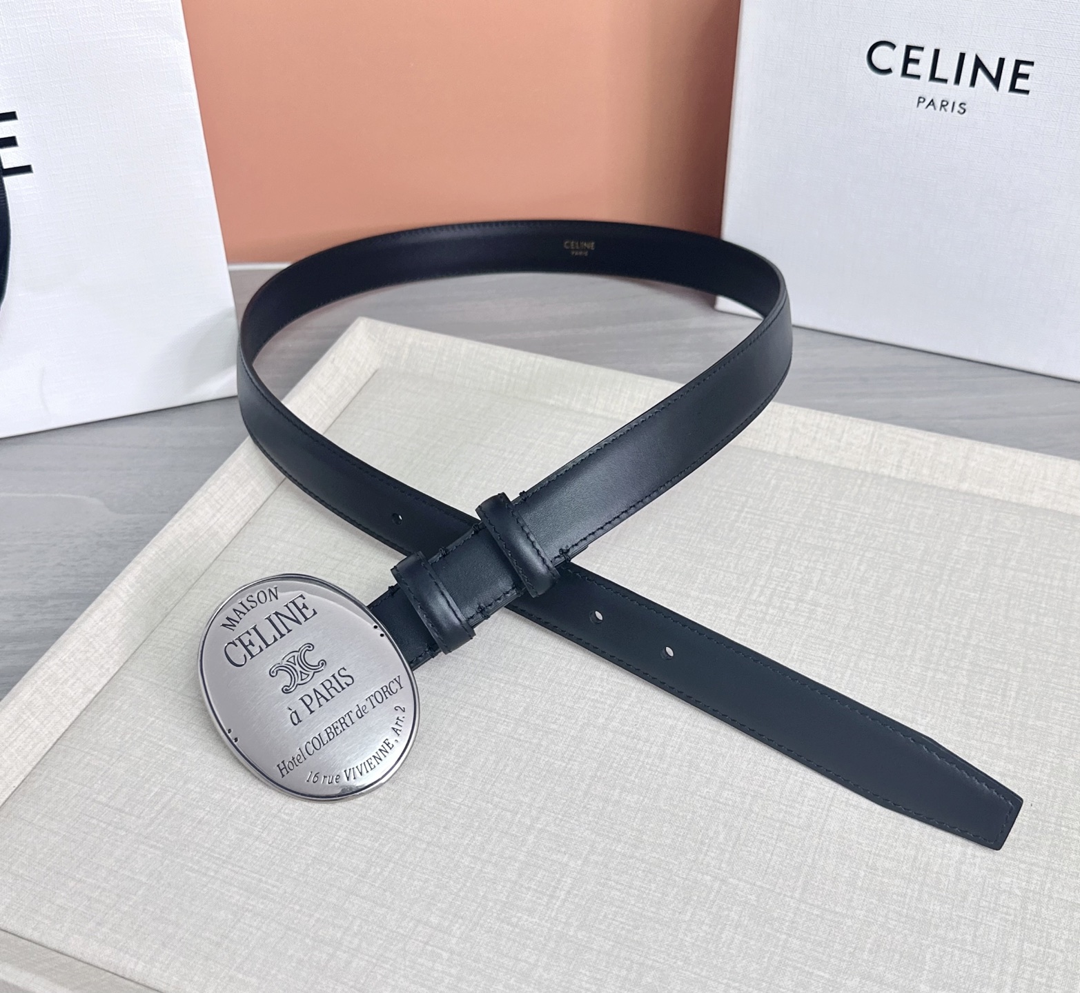 💥💥💥新款2.5cm赛琳大版型腰带，头层牛皮，长度：75.80.85.90.95.100.105.欧，铜