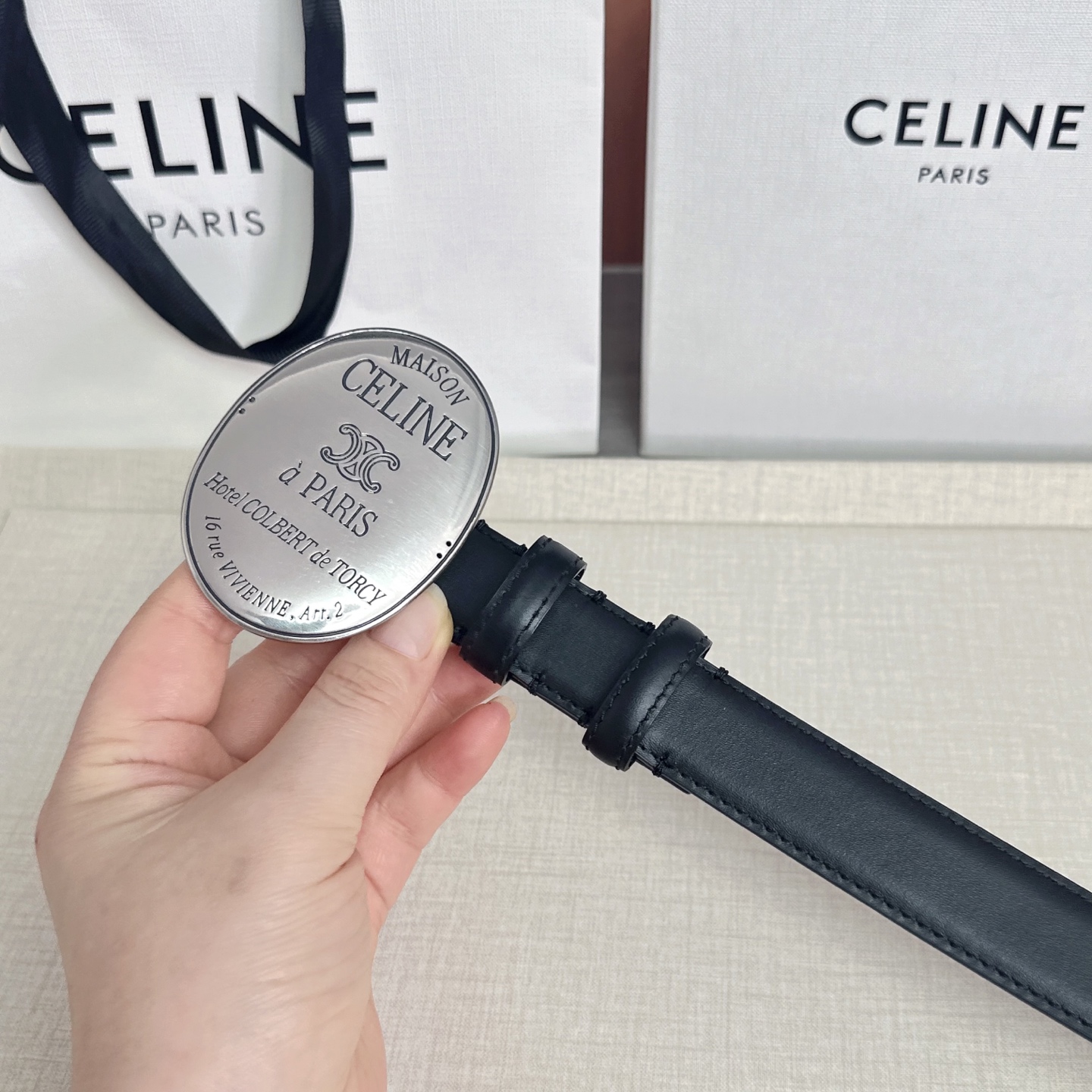 💥💥💥新款2.5cm赛琳大版型腰带，头层牛皮，长度：75.80.85.90.95.100.105.欧，铜