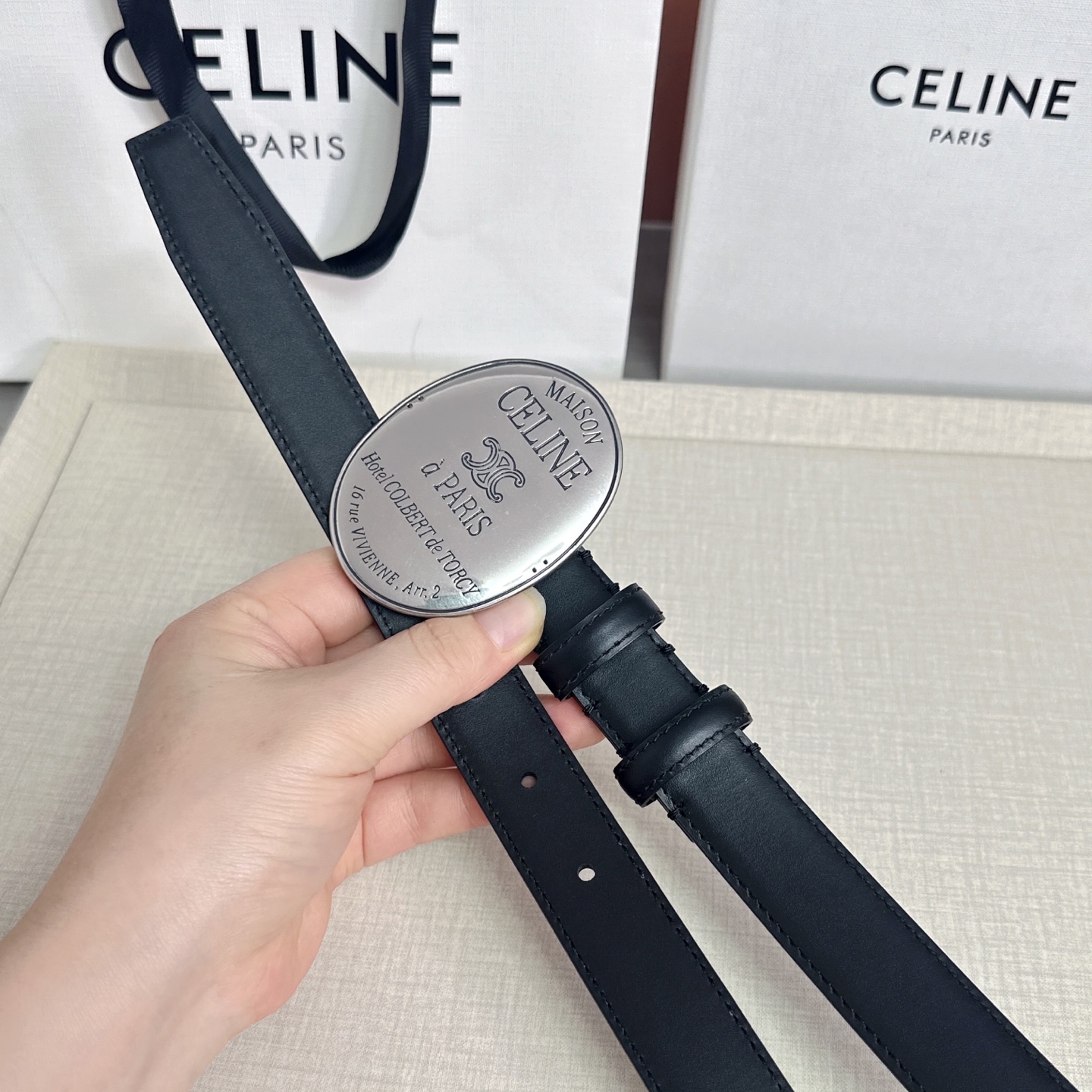 💥💥💥新款2.5cm赛琳大版型腰带，头层牛皮，长度：75.80.85.90.95.100.105.欧，铜