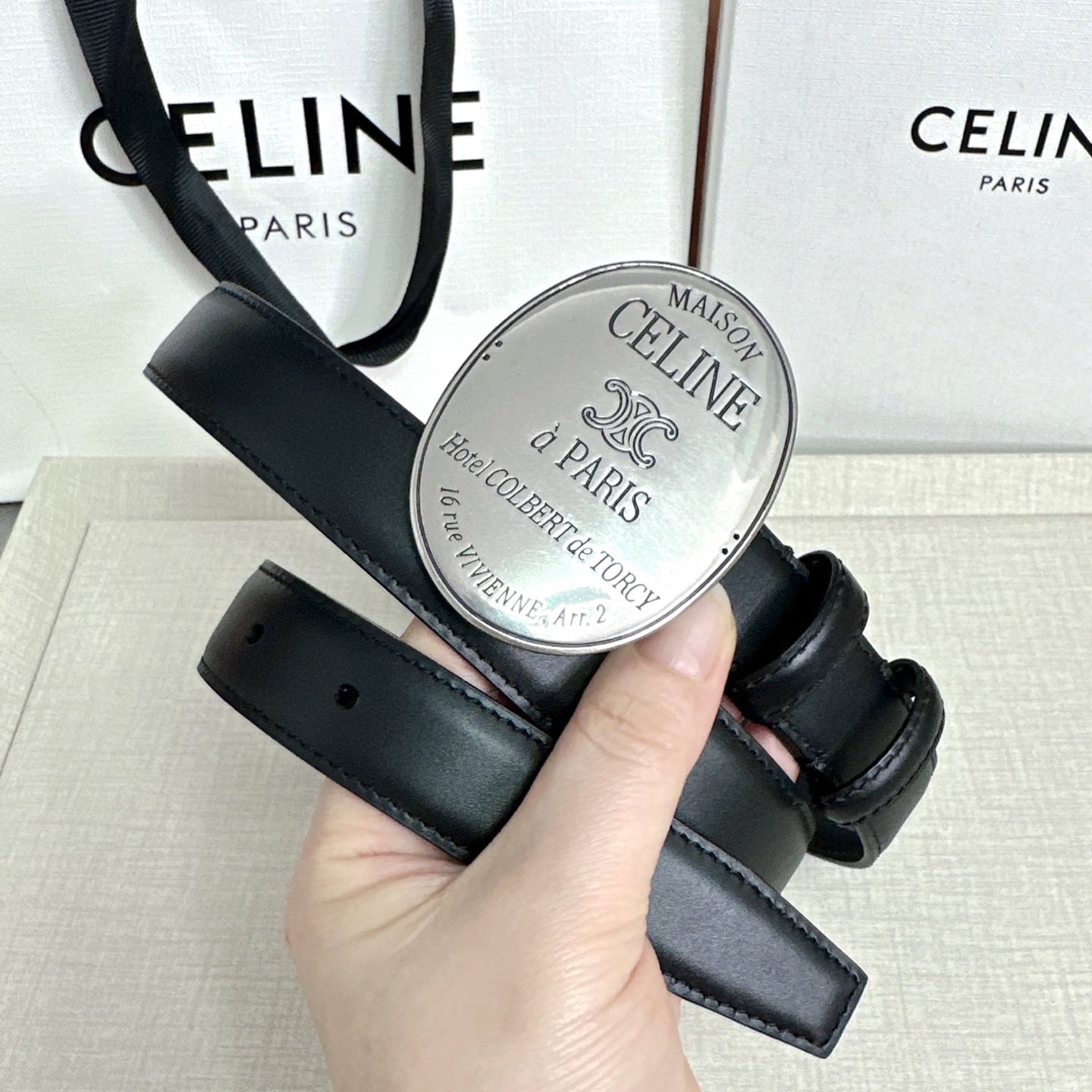 💥💥💥新款2.5cm赛琳大版型腰带，头层牛皮，长度：75.80.85.90.95.100.105.欧，铜