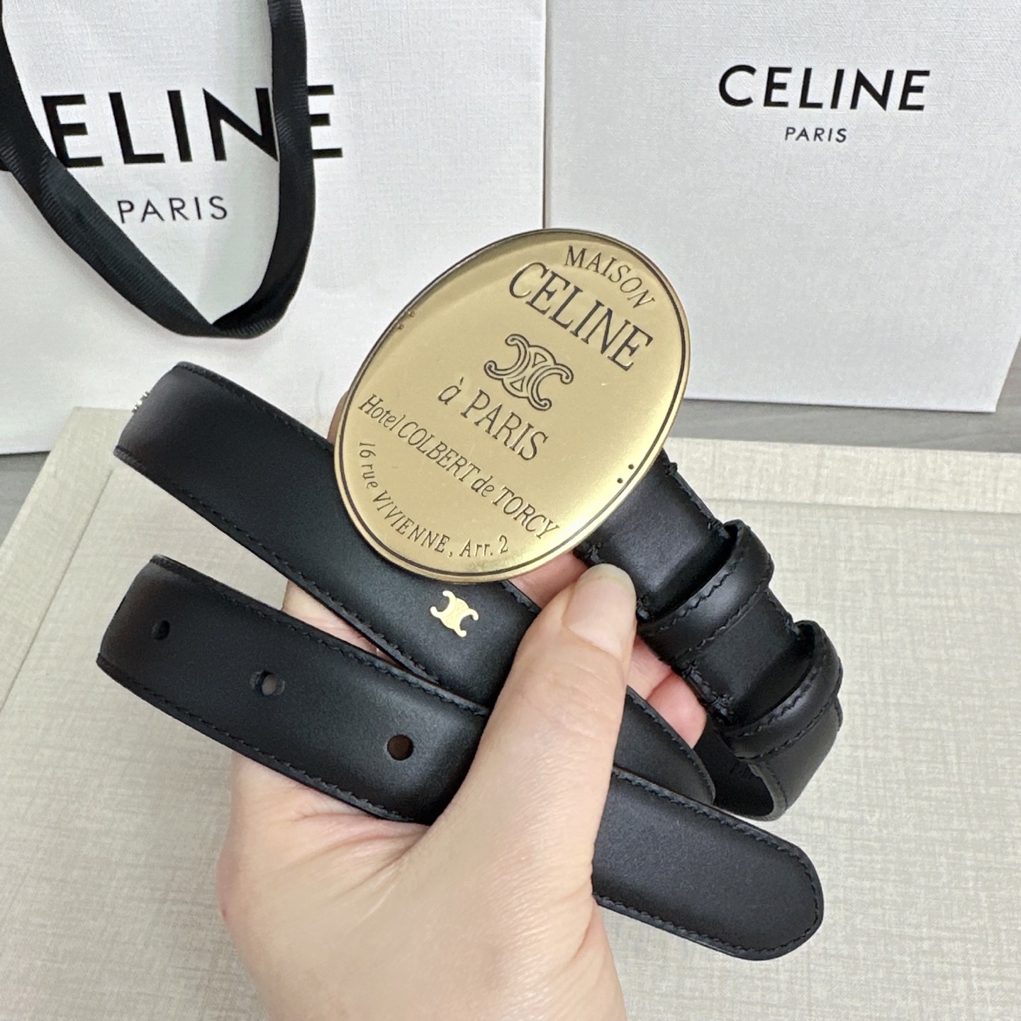 💥💥💥新款2.5cm赛琳大版型腰带，头层牛皮，长度：75.80.85.90.95.100.105.欧，铜