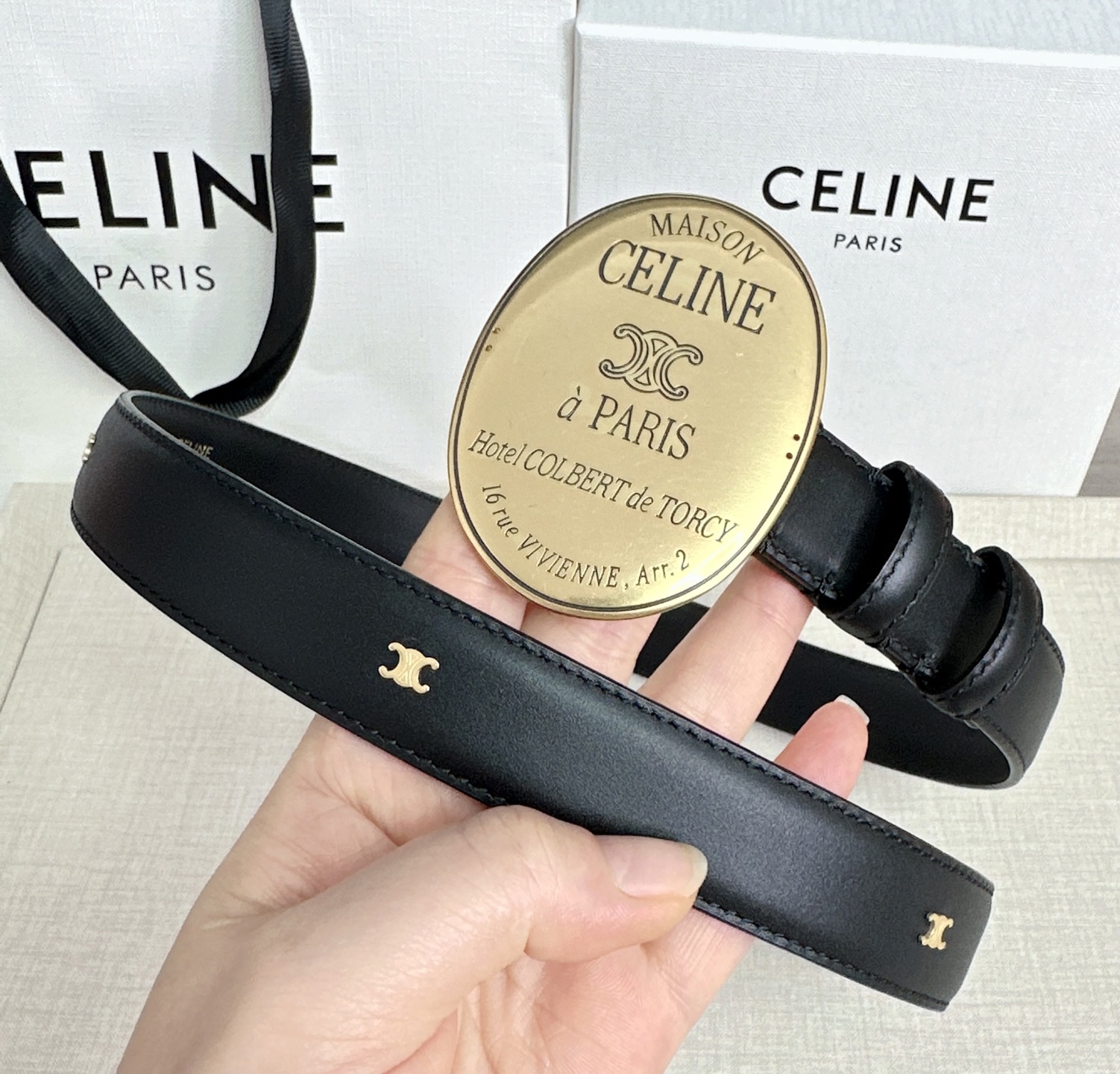 💥💥💥新款2.5cm赛琳大版型腰带，头层牛皮，长度：75.80.85.90.95.100.105.欧，铜