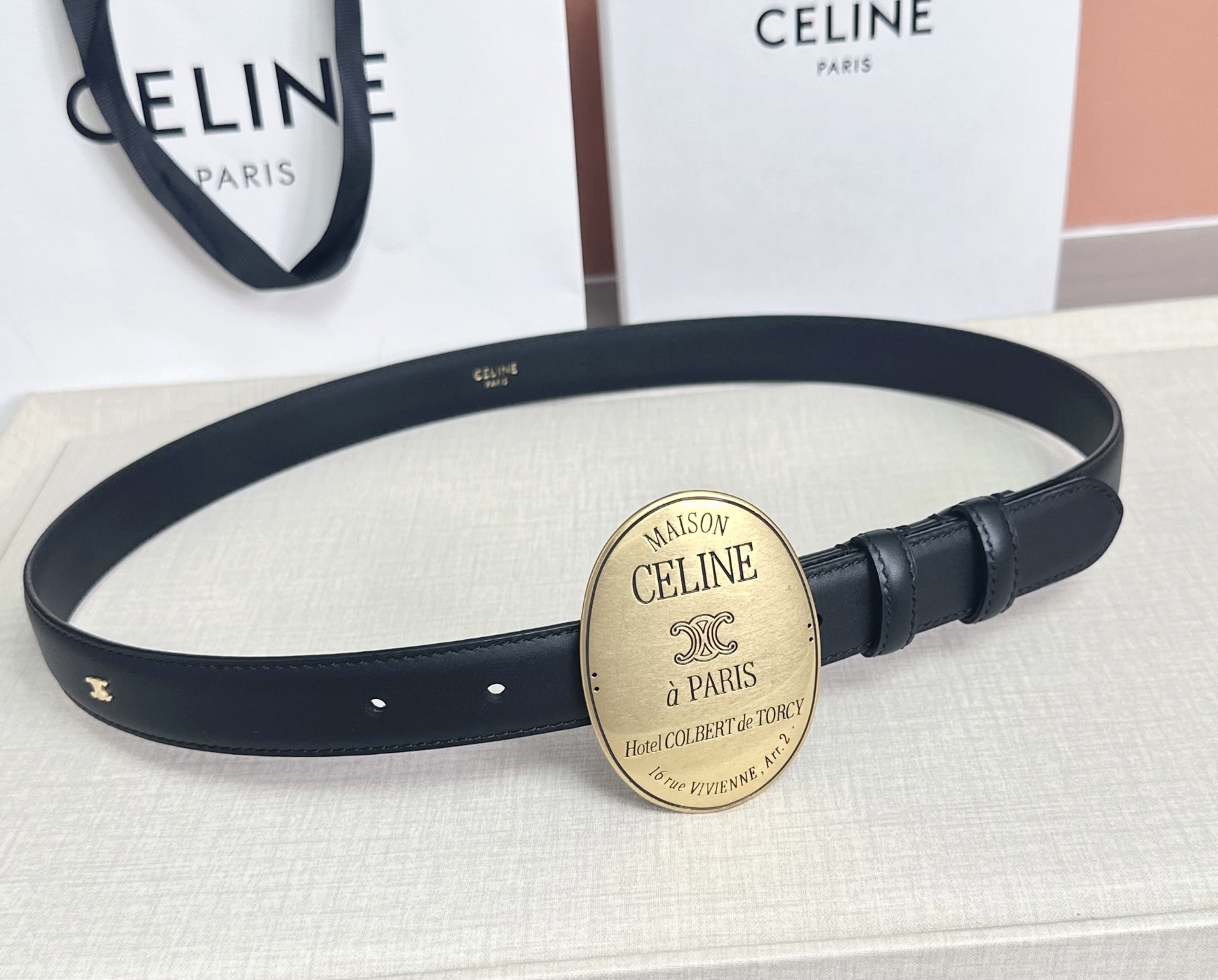 💥💥💥新款2.5cm赛琳大版型腰带，头层牛皮，长度：75.80.85.90.95.100.105.欧，铜