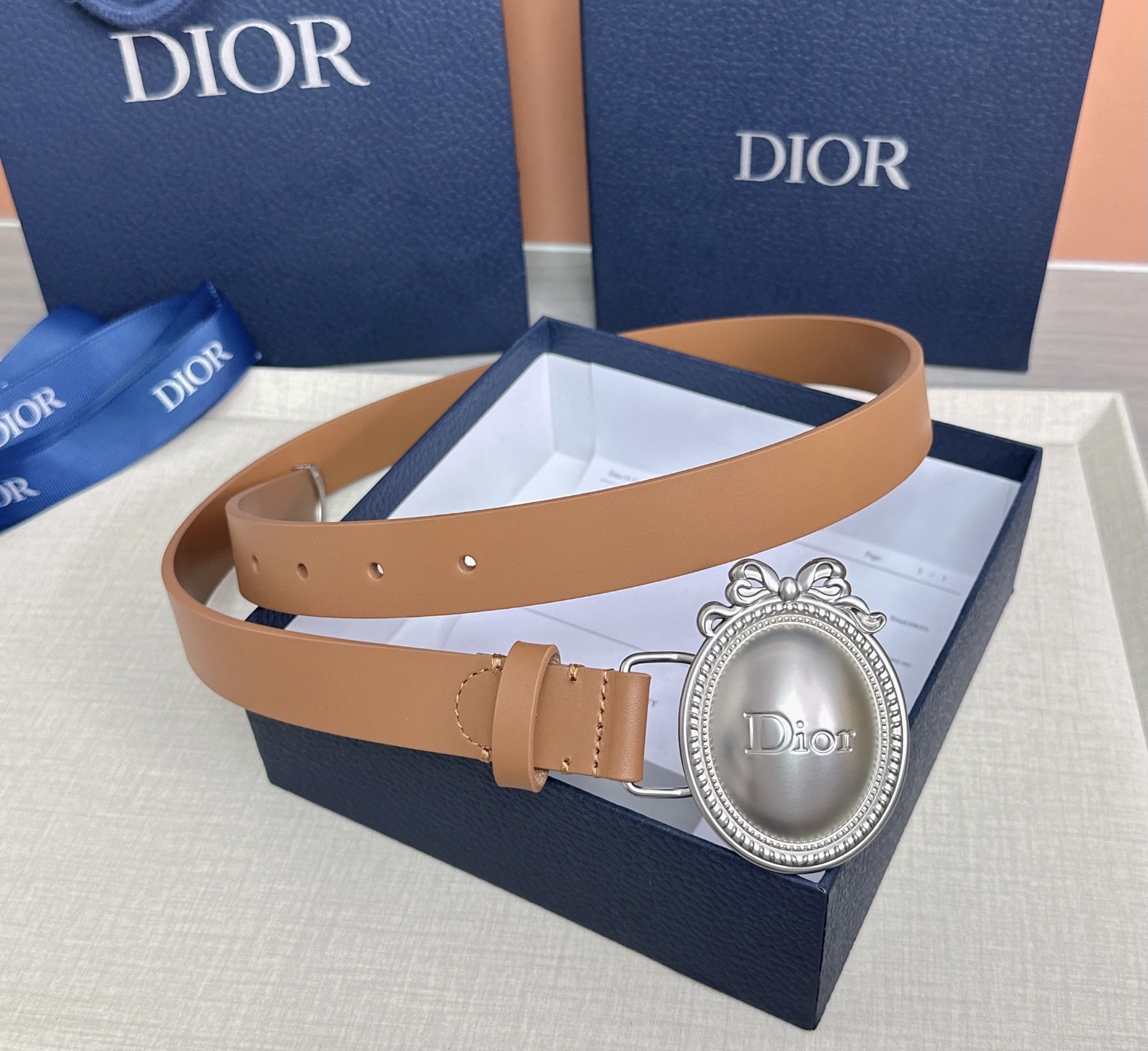 💥💥💥2.5cm迪奥Dior 腰带，头层牛皮，长度：75.80.85.90.95.100.105.110