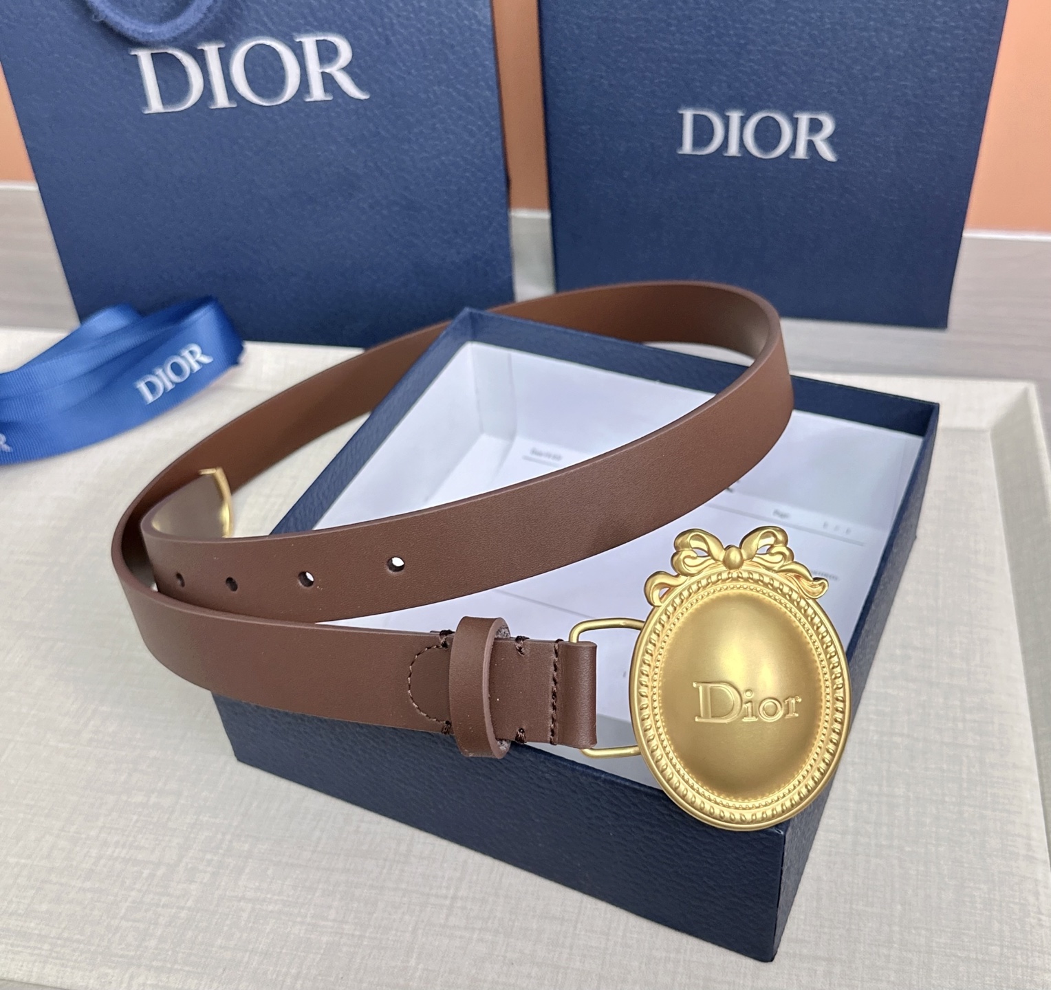 💥💥💥2.5cm迪奥Dior 腰带，头层牛皮，长度：75.80.85.90.95.100.105.110
