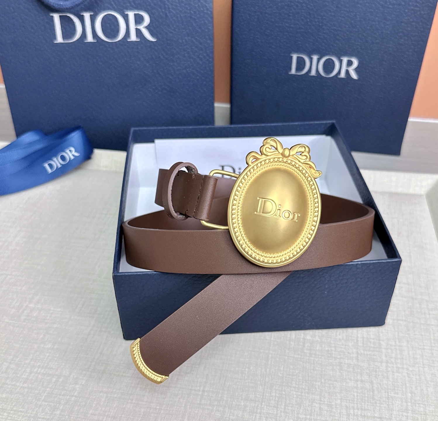 💥💥💥2.5cm迪奥Dior 腰带，头层牛皮，长度：75.80.85.90.95.100.105.110
