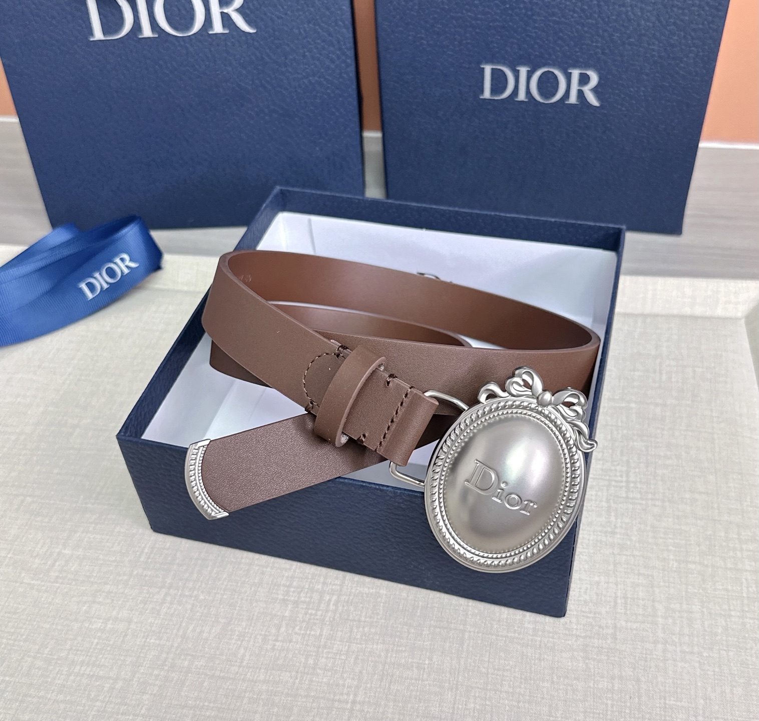 💥💥💥2.5cm迪奥Dior 腰带，头层牛皮，长度：75.80.85.90.95.100.105.110
