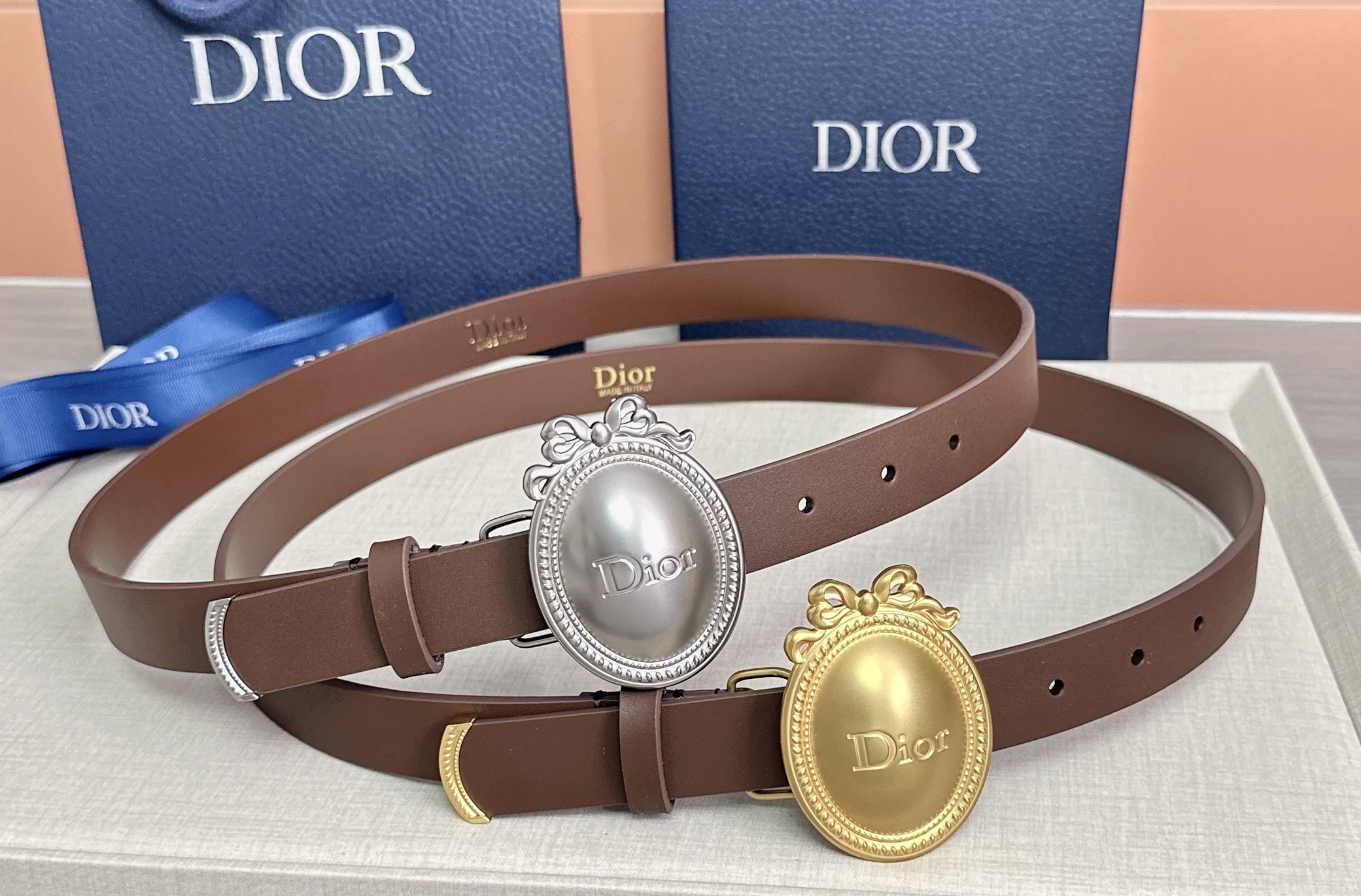 💥💥💥2.5cm迪奥Dior 腰带，头层牛皮，长度：75.80.85.90.95.100.105.110