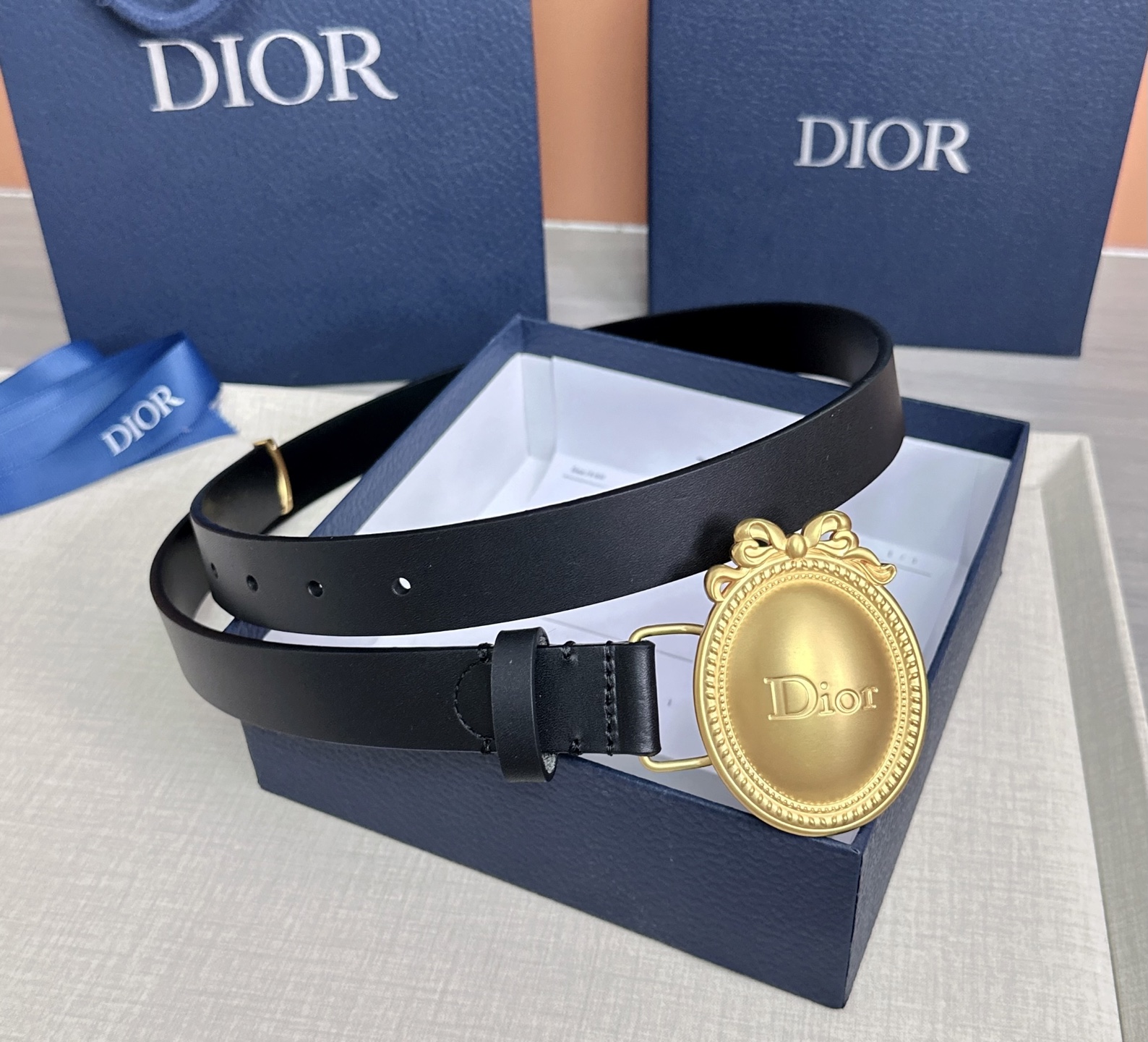 💥💥💥2.5cm迪奥Dior 腰带，头层牛皮，长度：75.80.85.90.95.100.105.110
