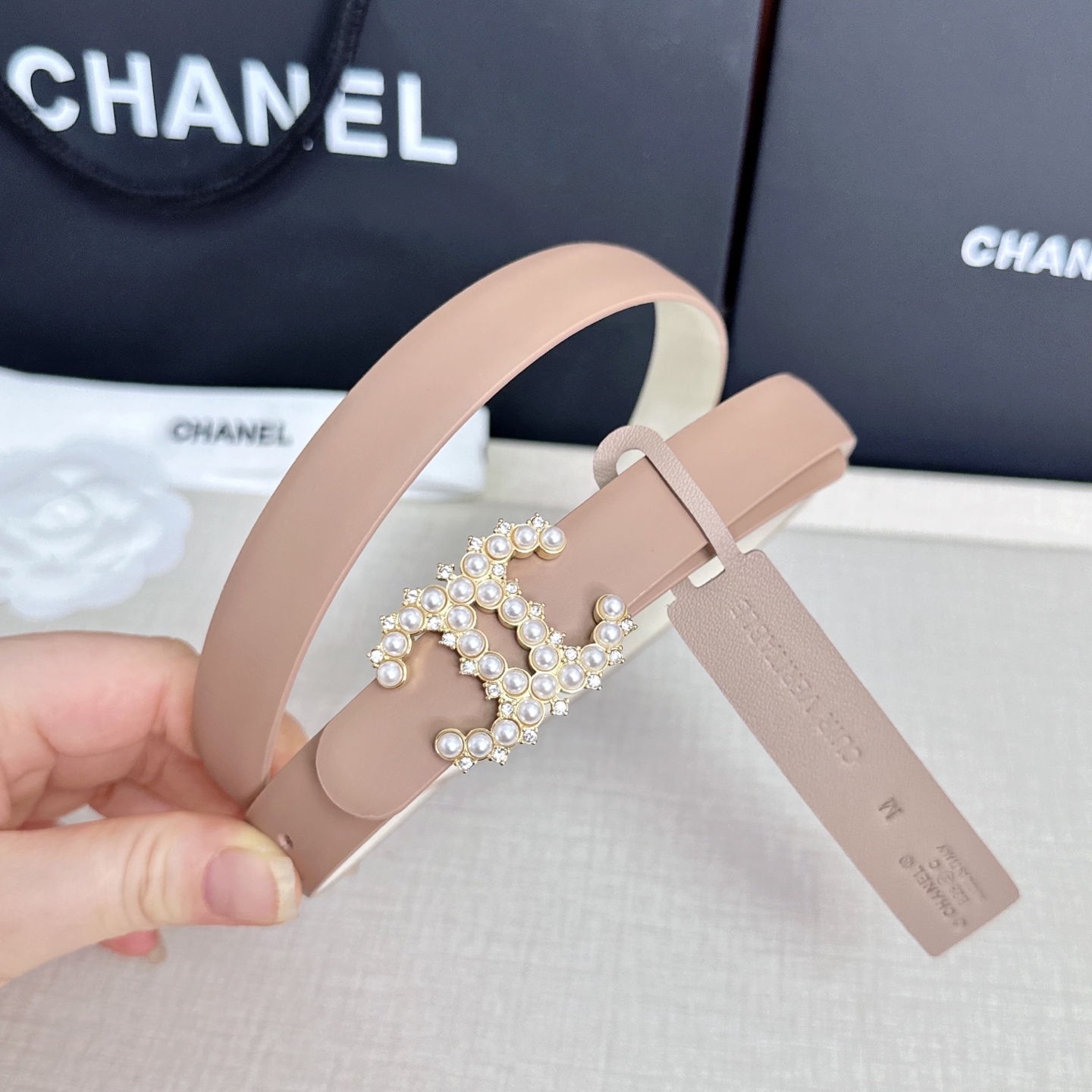 💥💥💥CHANEL 2.5cm香奈儿腰带  时尚优雅，高端大气，长度:75.80.85.90.95.10