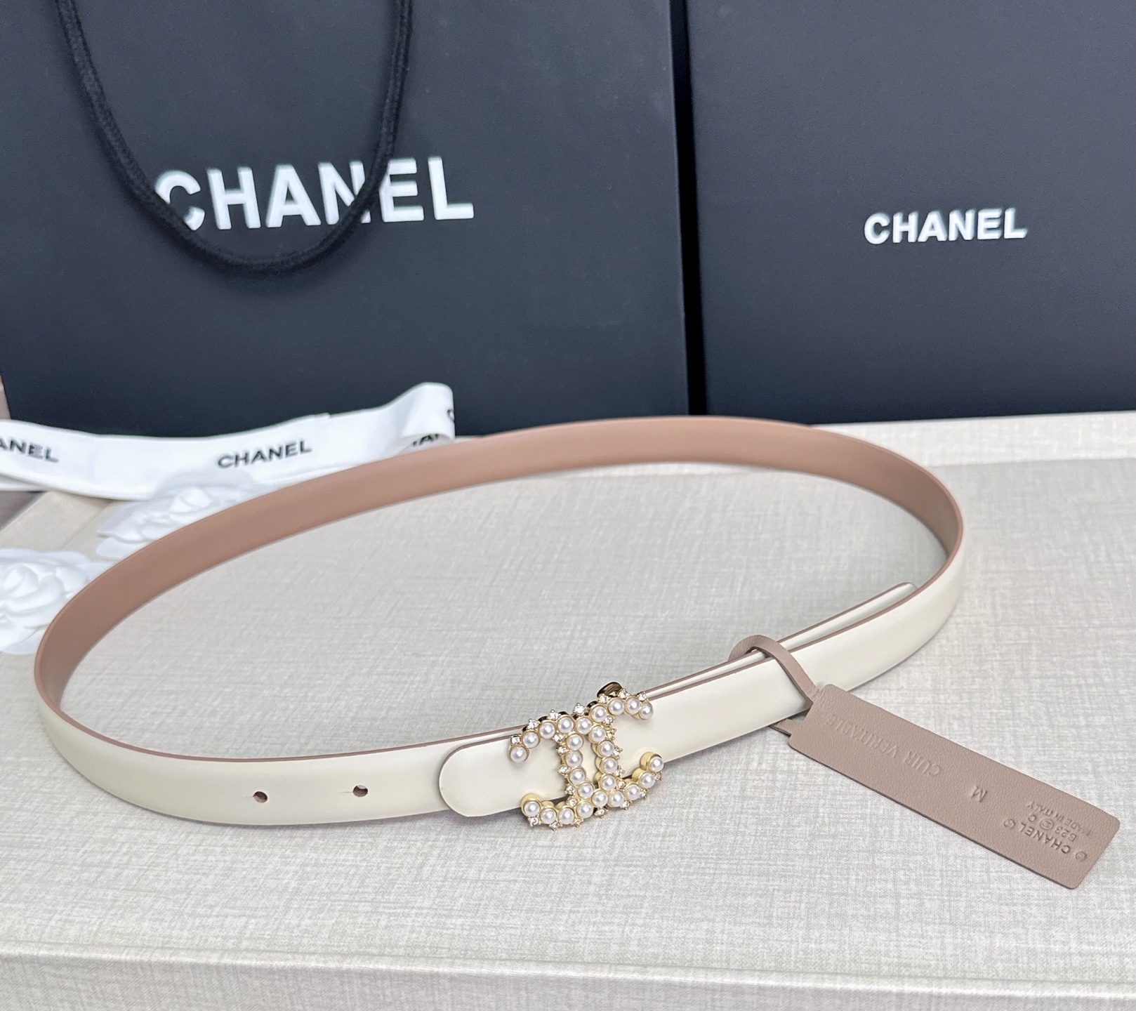 💥💥💥CHANEL 2.5cm香奈儿腰带  时尚优雅，高端大气，长度:75.80.85.90.95.10