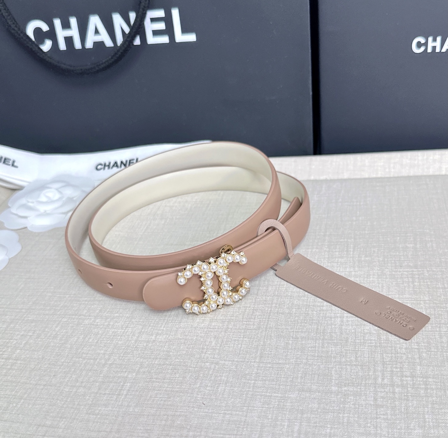 💥💥💥CHANEL 2.5cm香奈儿腰带  时尚优雅，高端大气，长度:75.80.85.90.95.10