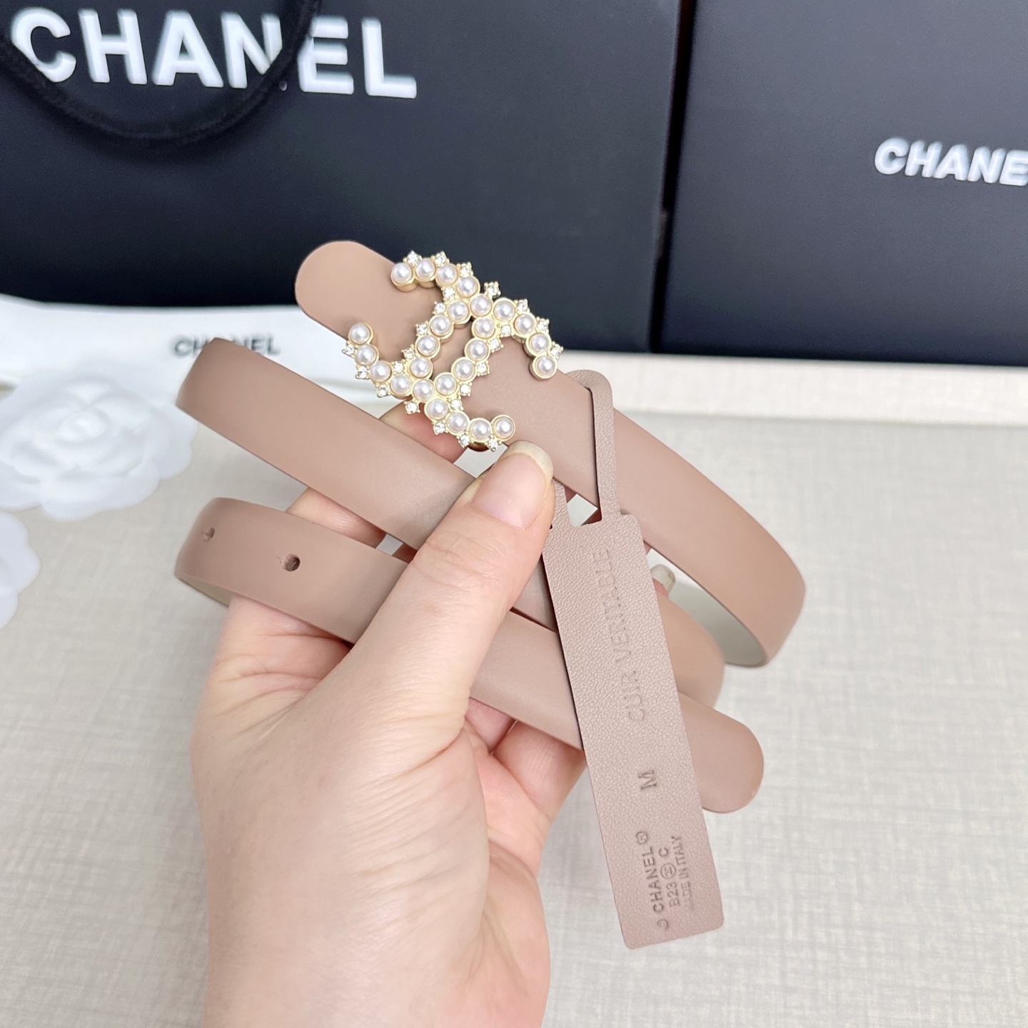 💥💥💥CHANEL 2.5cm香奈儿腰带  时尚优雅，高端大气，长度:75.80.85.90.95.10
