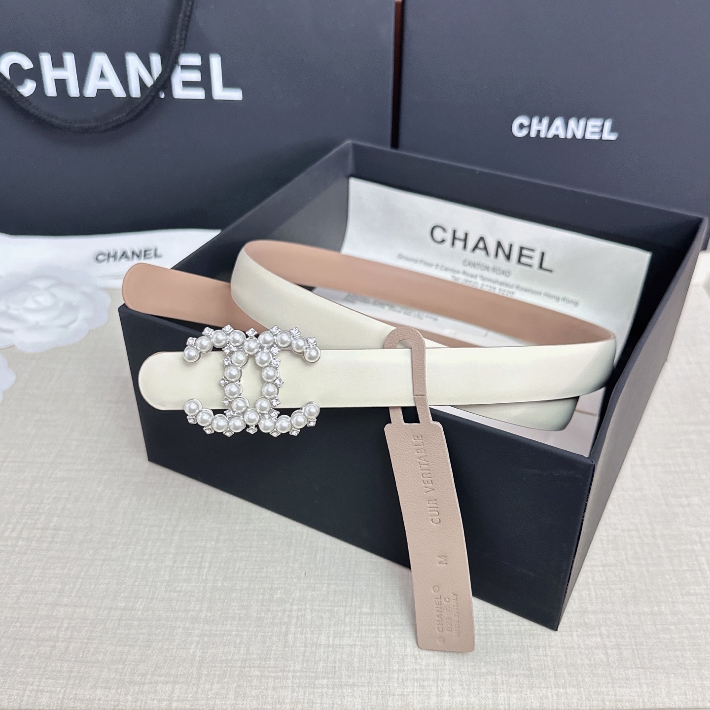 💥💥💥CHANEL 2.5cm香奈儿腰带  时尚优雅，高端大气，长度:75.80.85.90.95.10