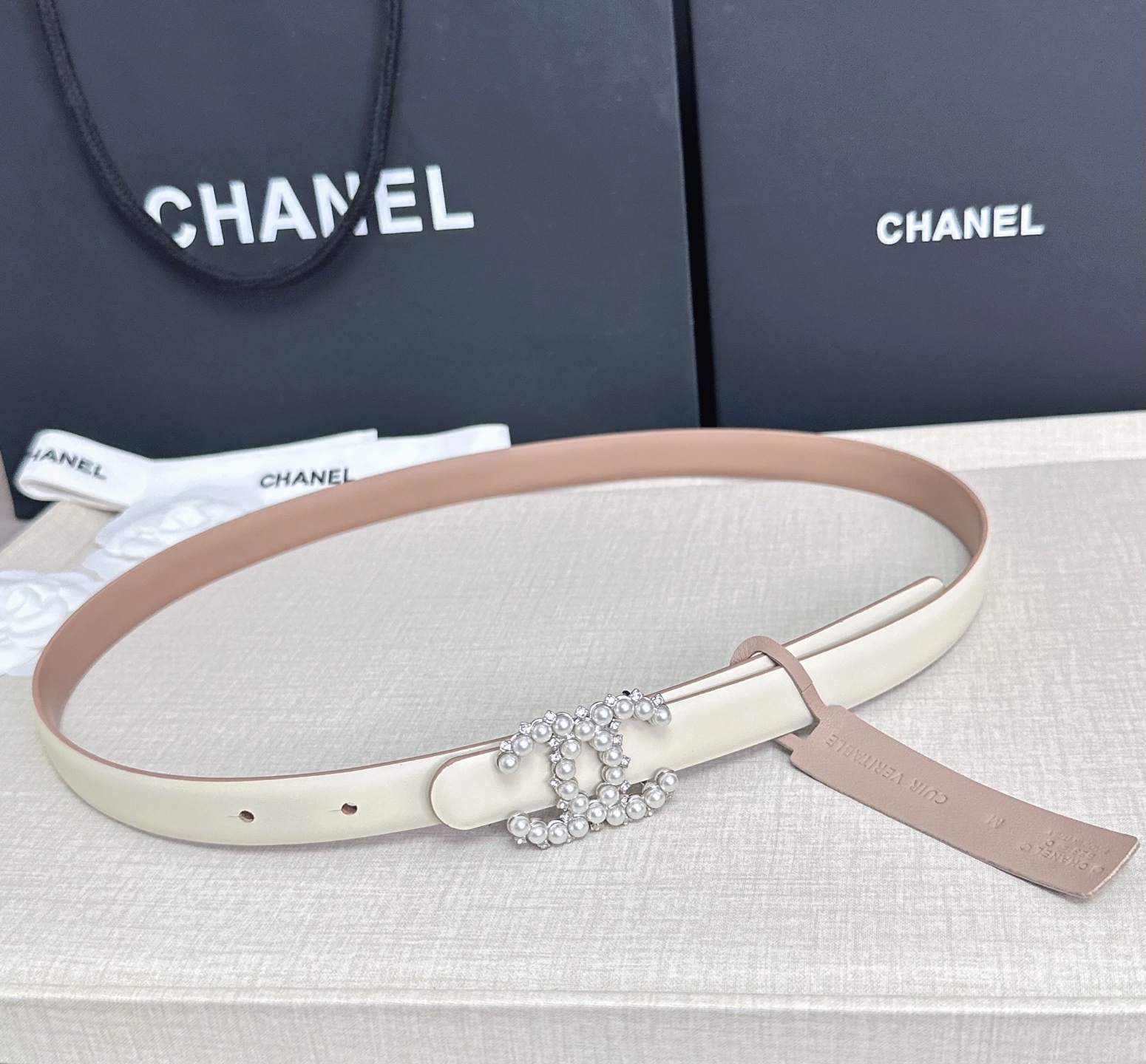 💥💥💥CHANEL 2.5cm香奈儿腰带  时尚优雅，高端大气，长度:75.80.85.90.95.10