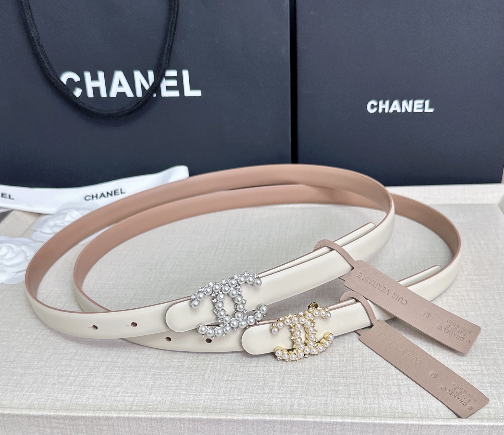 💥💥💥CHANEL 2.5cm香奈儿腰带  时尚优雅，高端大气，长度:75.80.85.90.95.10