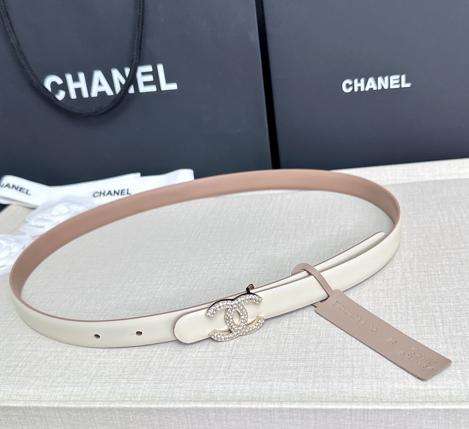 💥💥💥CHANEL 2.5cm香奈儿腰带  时尚优雅，高端大气，长度:75.80.85.90.95.10