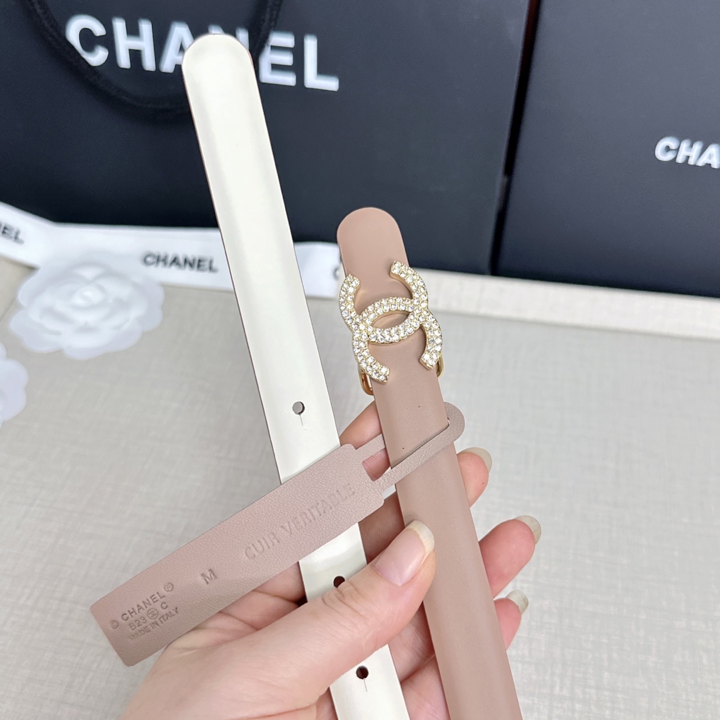 💥💥💥CHANEL 2.5cm香奈儿腰带  时尚优雅，高端大气，长度:75.80.85.90.95.10
