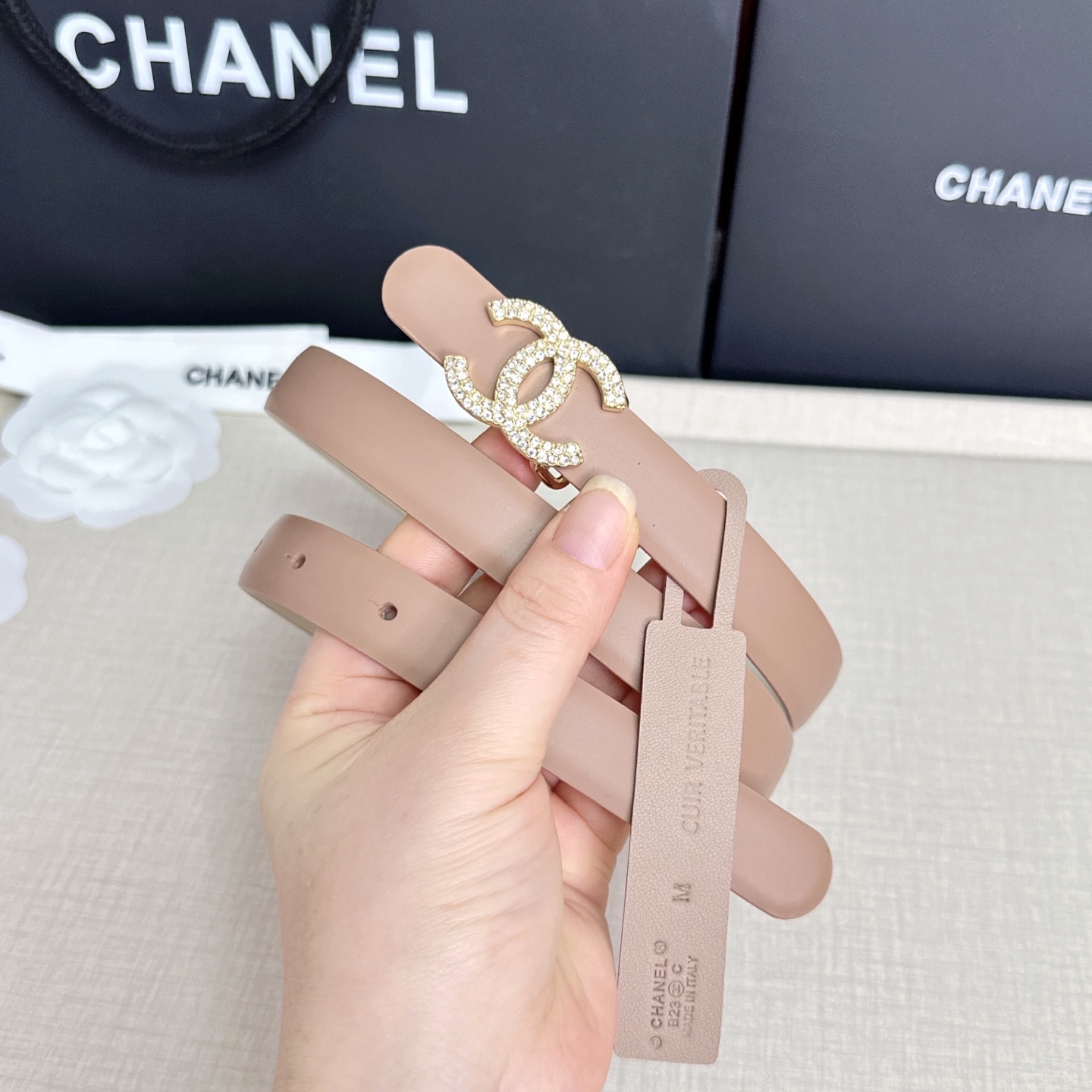 💥💥💥CHANEL 2.5cm香奈儿腰带  时尚优雅，高端大气，长度:75.80.85.90.95.10
