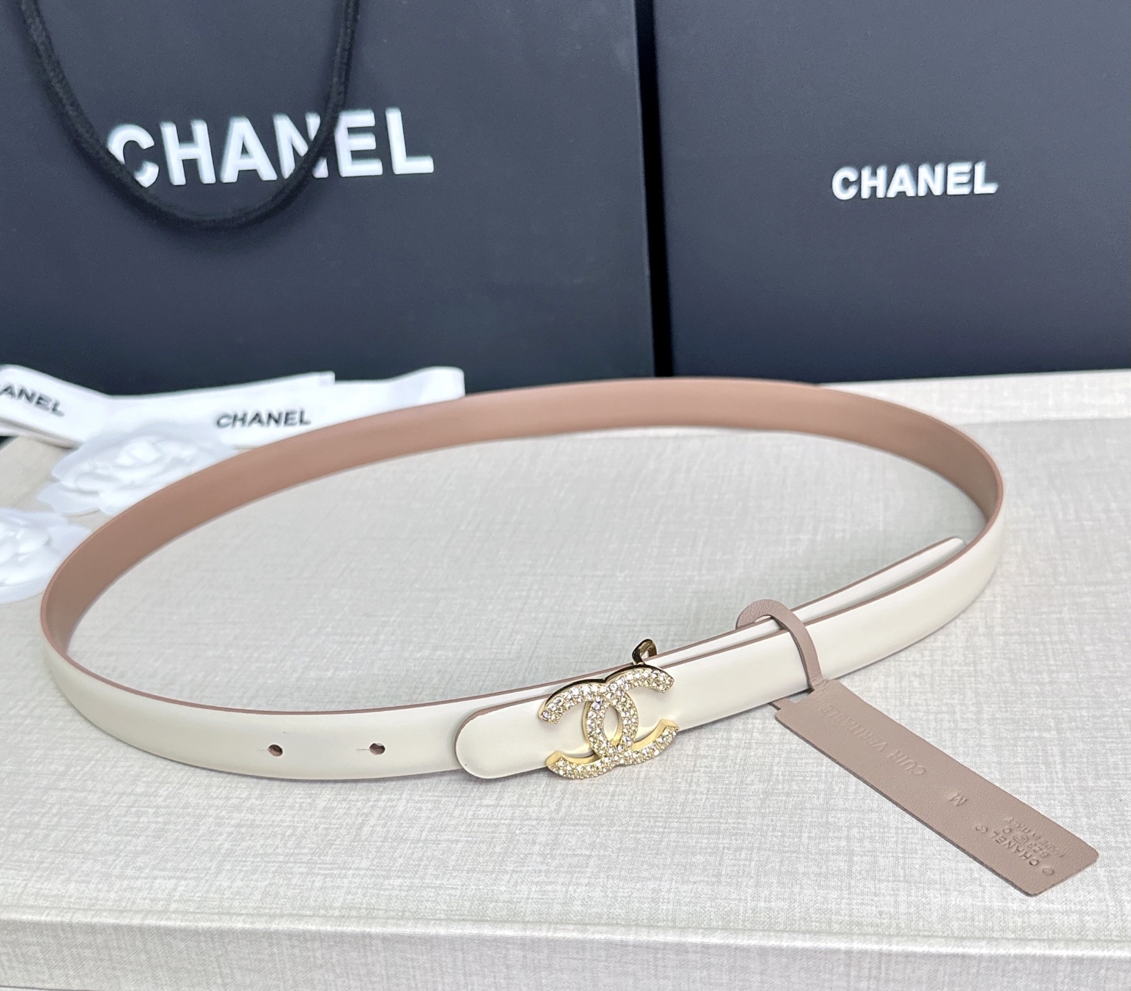 💥💥💥CHANEL 2.5cm香奈儿腰带  时尚优雅，高端大气，长度:75.80.85.90.95.10