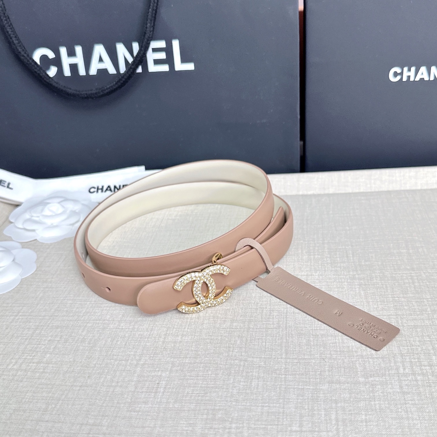 💥💥💥CHANEL 2.5cm香奈儿腰带  时尚优雅，高端大气，长度:75.80.85.90.95.10