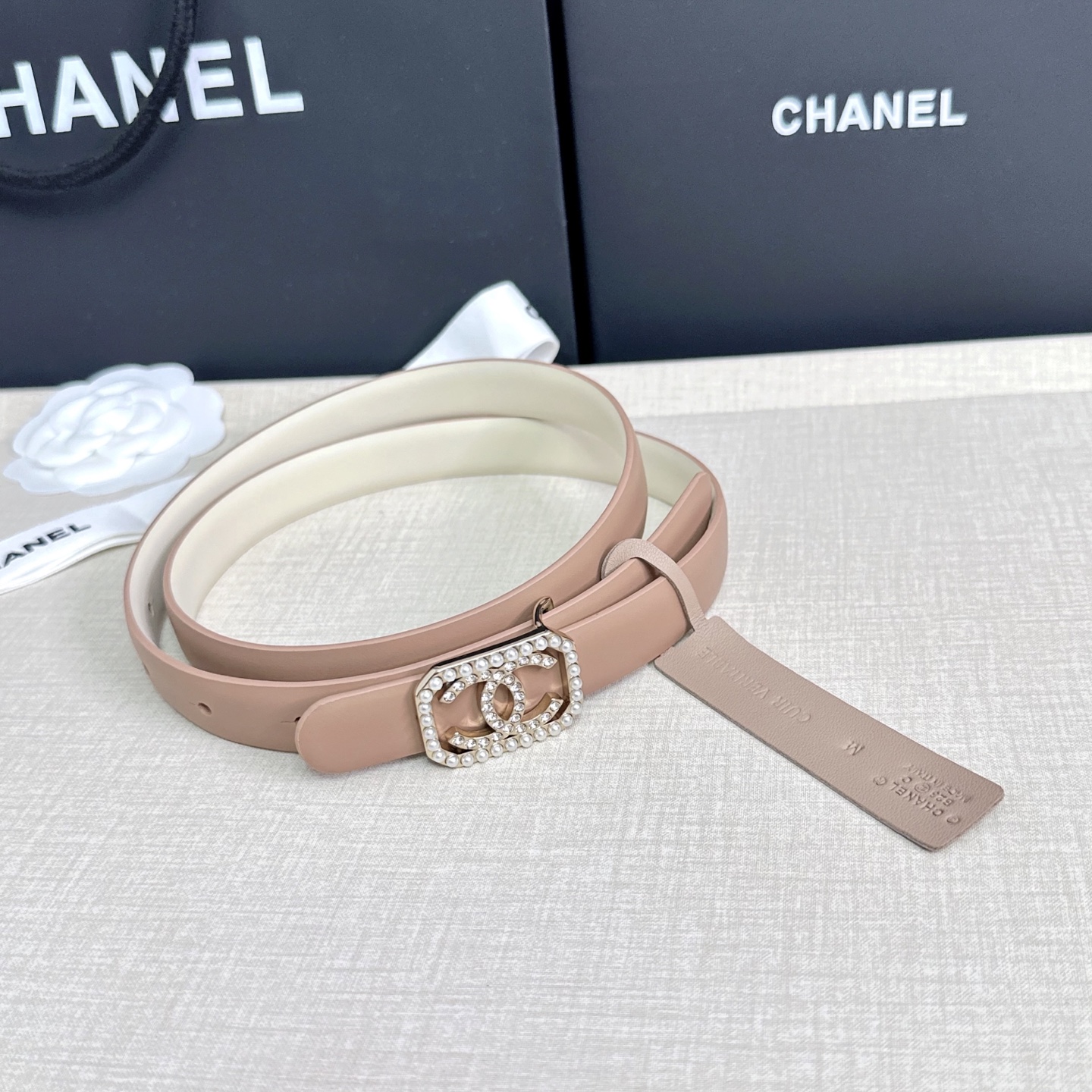 💥💥💥CHANEL 2.5cm香奈儿腰带  时尚优雅，高端大气，长度:75.80.85.90.95.10