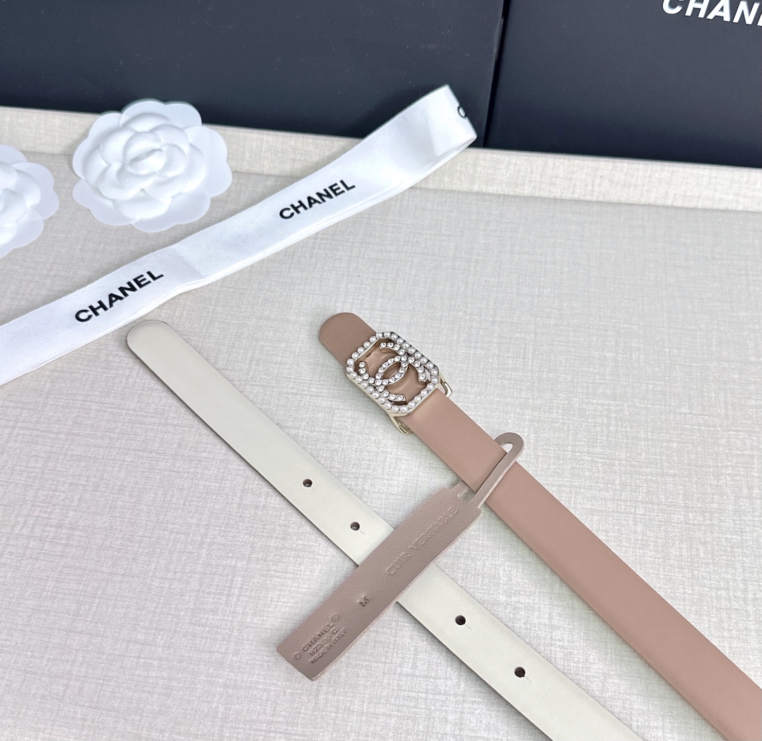 💥💥💥CHANEL 2.5cm香奈儿腰带  时尚优雅，高端大气，长度:75.80.85.90.95.10