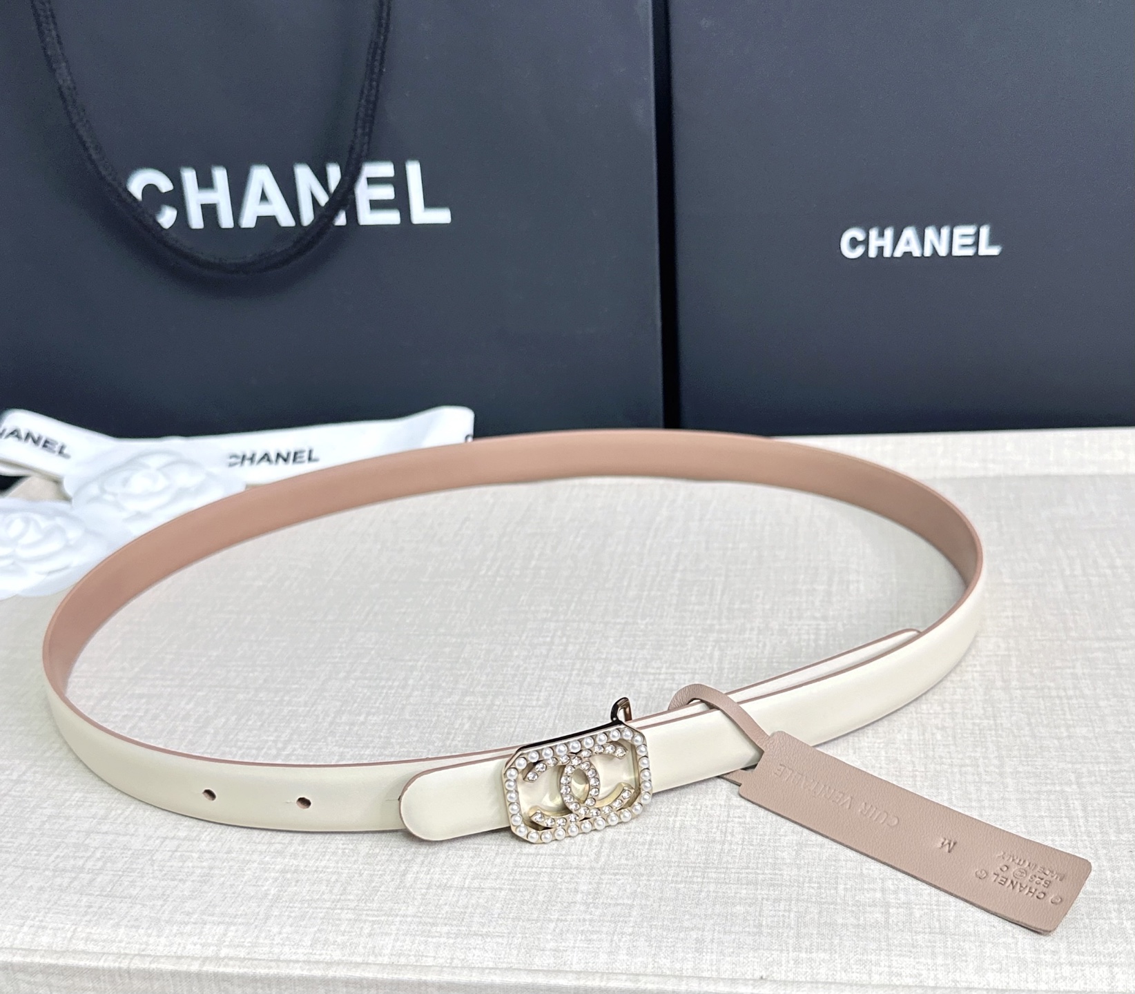 💥💥💥CHANEL 2.5cm香奈儿腰带  时尚优雅，高端大气，长度:75.80.85.90.95.10