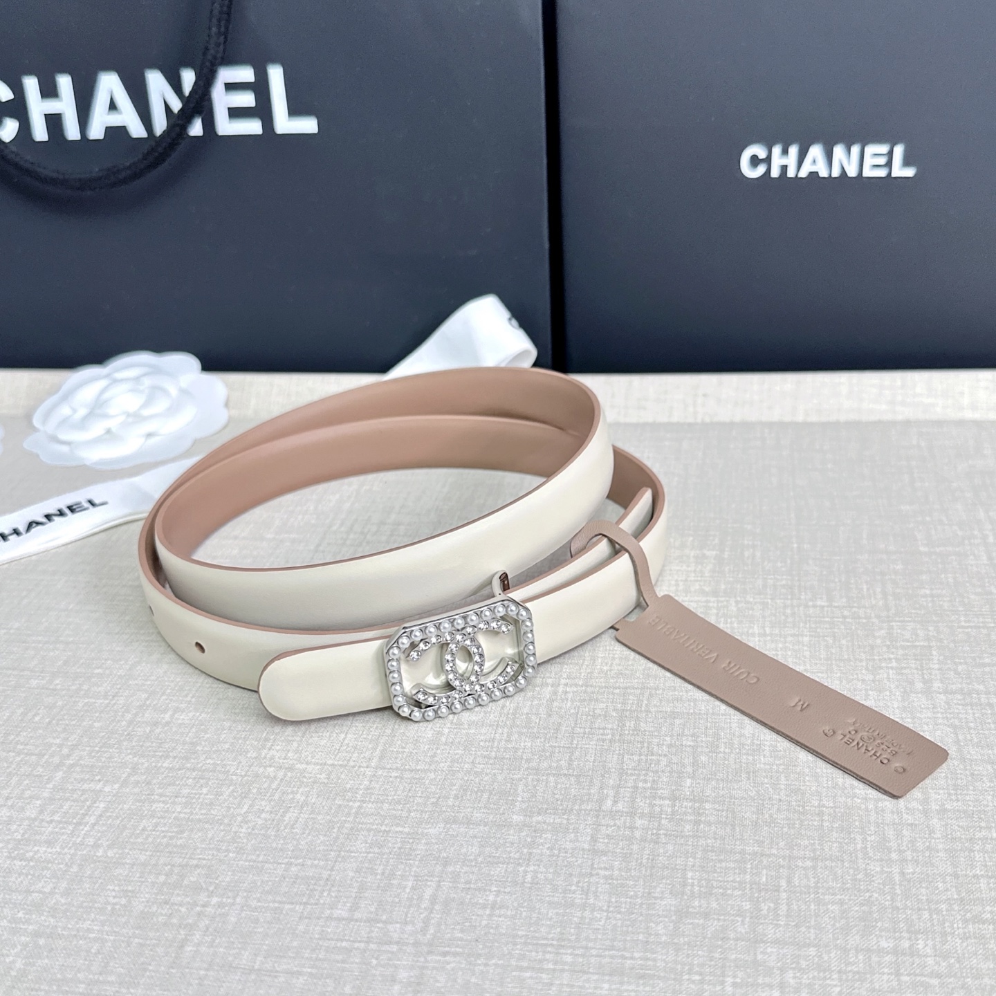 💥💥💥CHANEL 2.5cm香奈儿腰带  时尚优雅，高端大气，长度:75.80.85.90.95.10