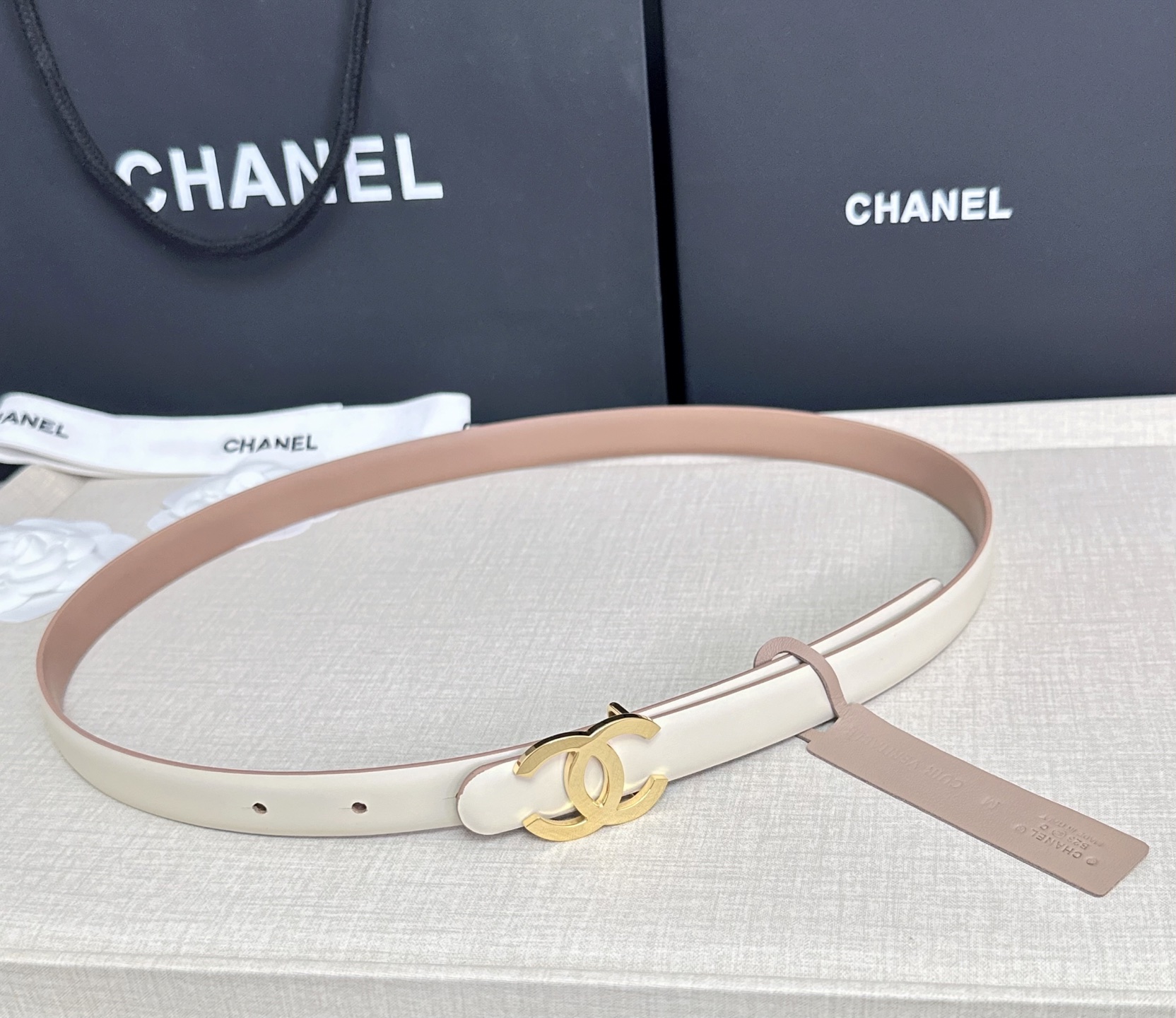 💥💥💥CHANEL 2.5cm香奈儿腰带  时尚优雅，高端大气，长度:75.80.85.90.95.10