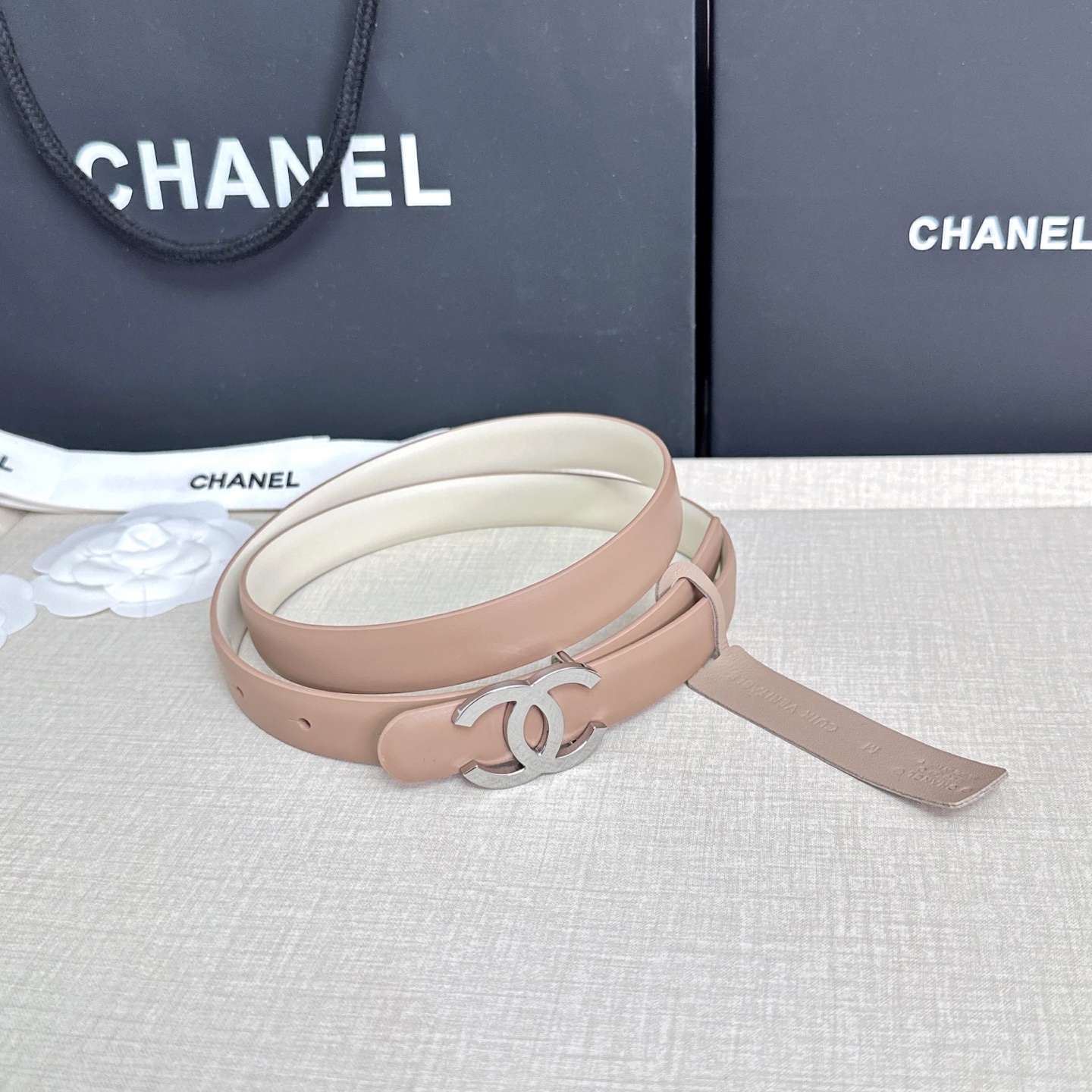 💥💥💥CHANEL 2.5cm香奈儿腰带  时尚优雅，高端大气，长度:75.80.85.90.95.10