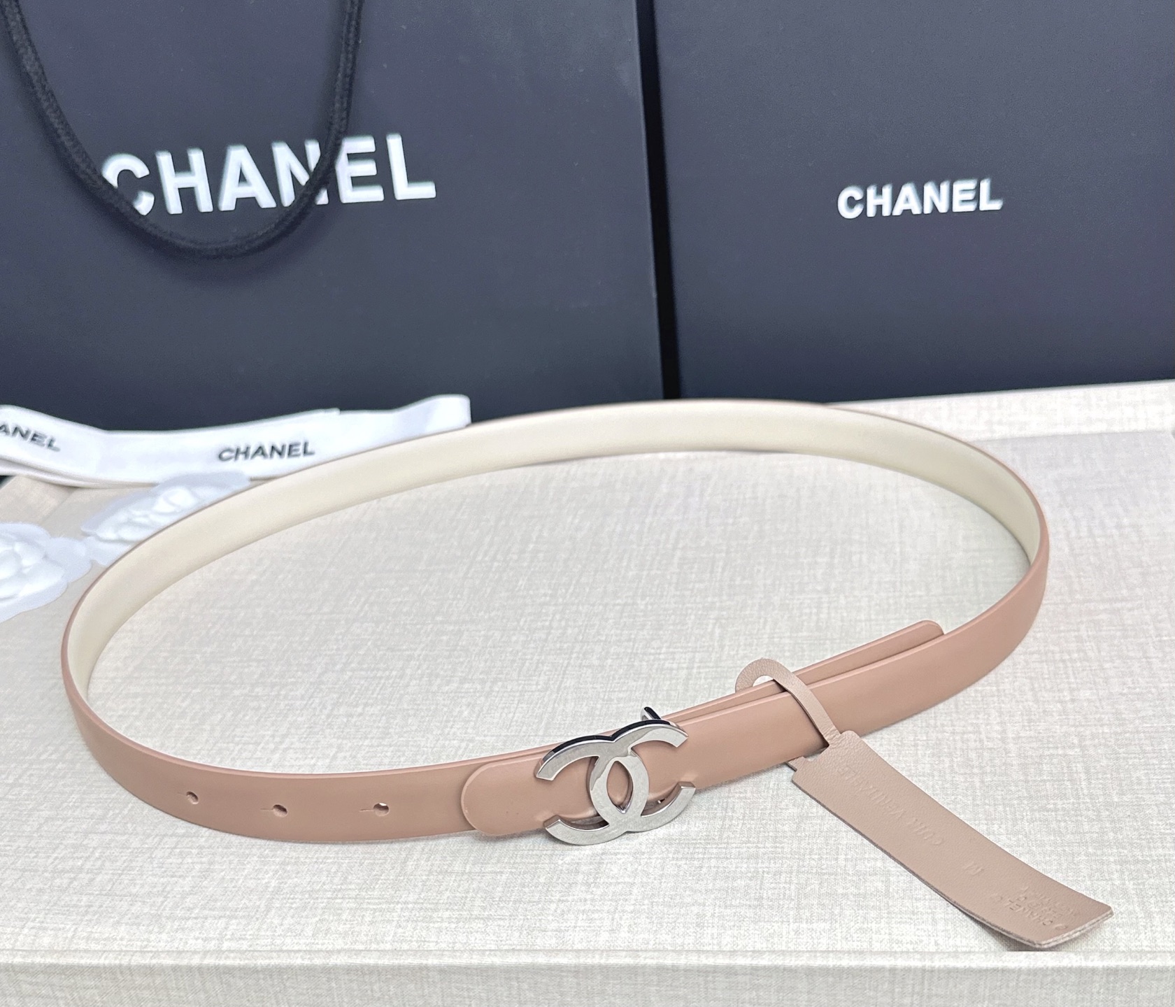 💥💥💥CHANEL 2.5cm香奈儿腰带  时尚优雅，高端大气，长度:75.80.85.90.95.10