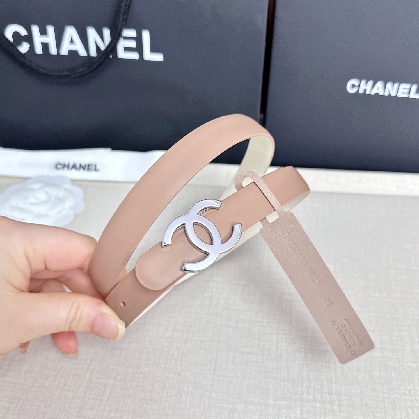 💥💥💥CHANEL 2.5cm香奈儿腰带  时尚优雅，高端大气，长度:75.80.85.90.95.10