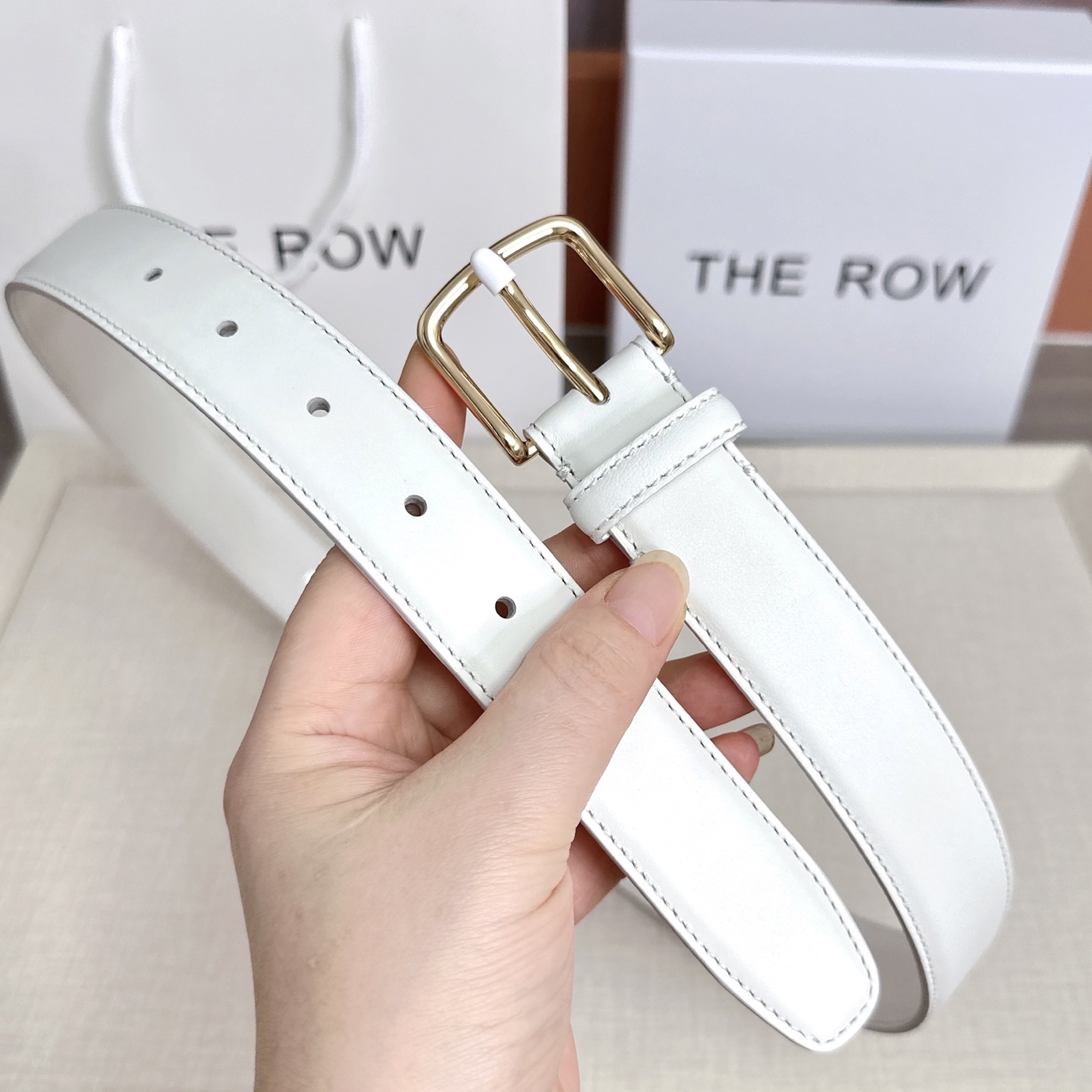 💥💥💥THE ROW 3.0cm腰带，头层牛皮，长度：75.80.85.90.95.100.105.11