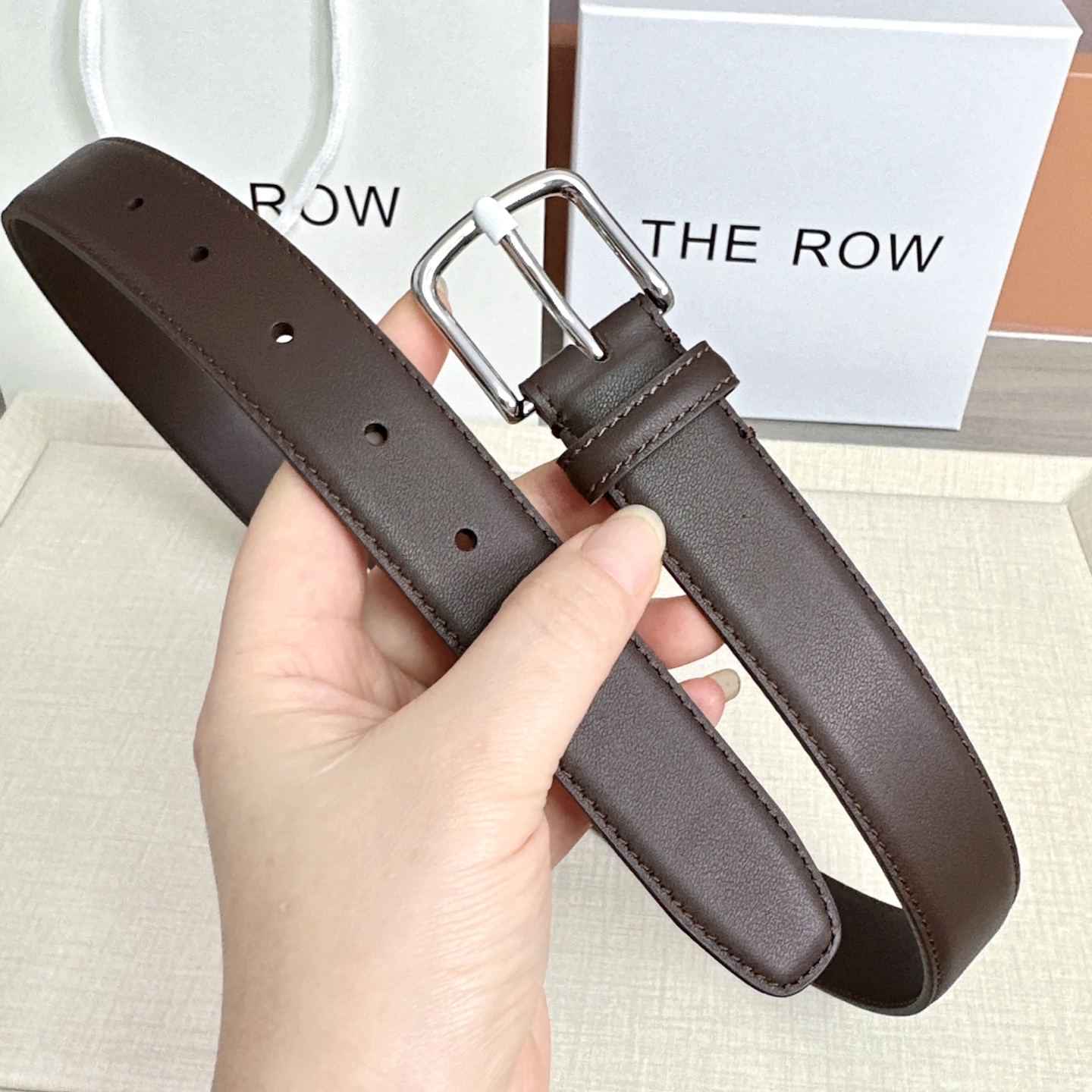 💥💥💥THE ROW 3.0cm腰带，头层牛皮，长度：75.80.85.90.95.100.105.11